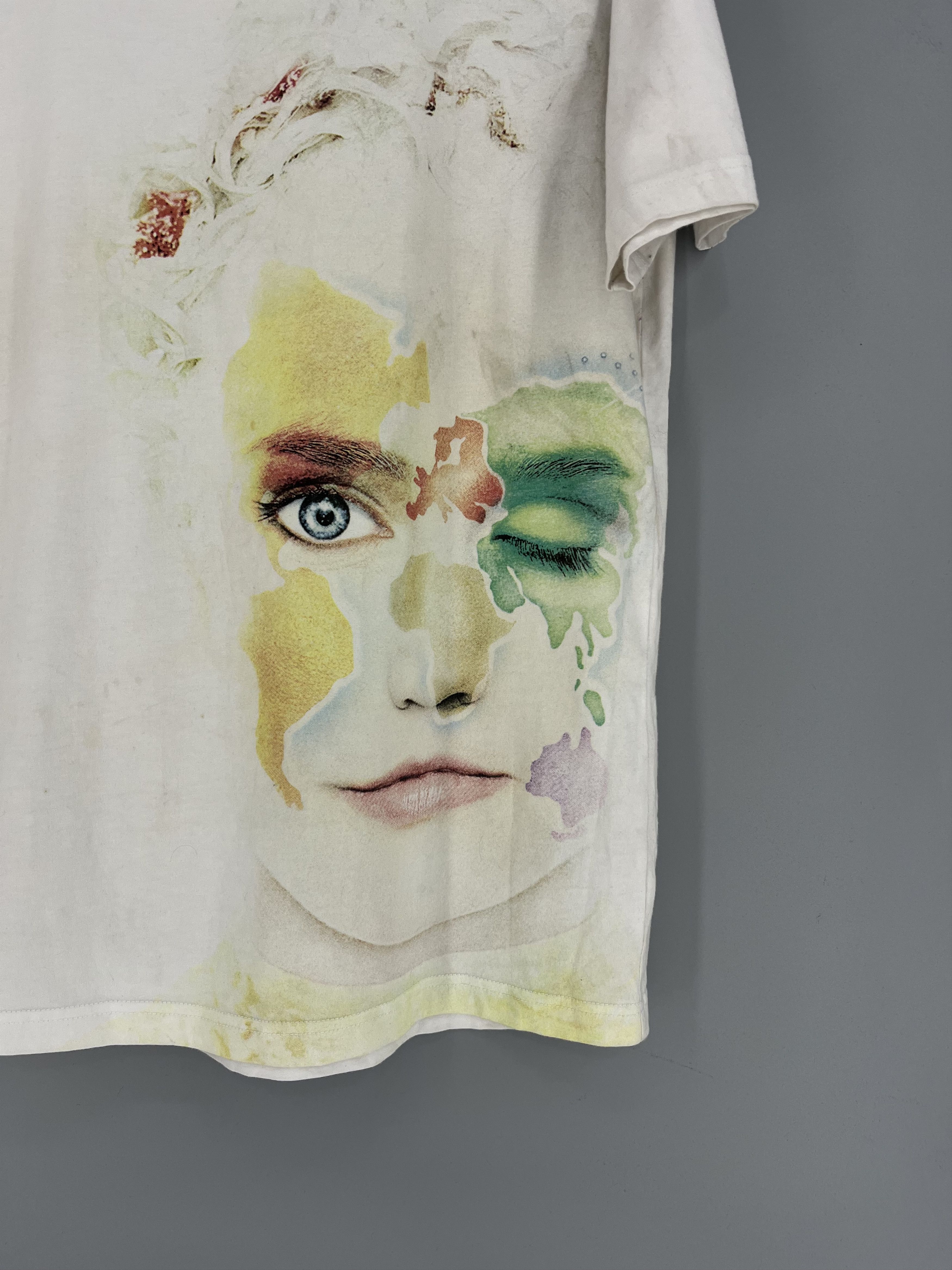 Vintage Cirque Du Soleil x DHL Adult L White T Shirt Face Art Print Size US L / EU 52-54 / 3 - 4 Thumbnail