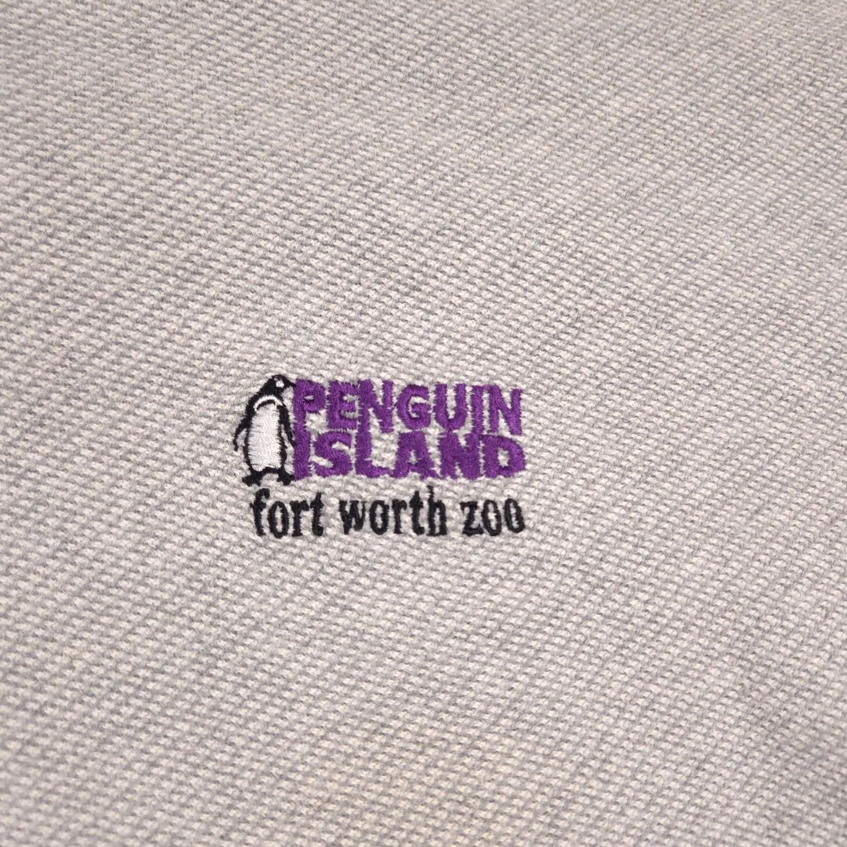 Vintage VINTAGE Time Square Sportswear Penguin Island Fort Worth Zoo Sweatshirt Mens XL Gray Henley Button 100% Cotton USA Size US XL / EU 56 / 4 - 4 Thumbnail