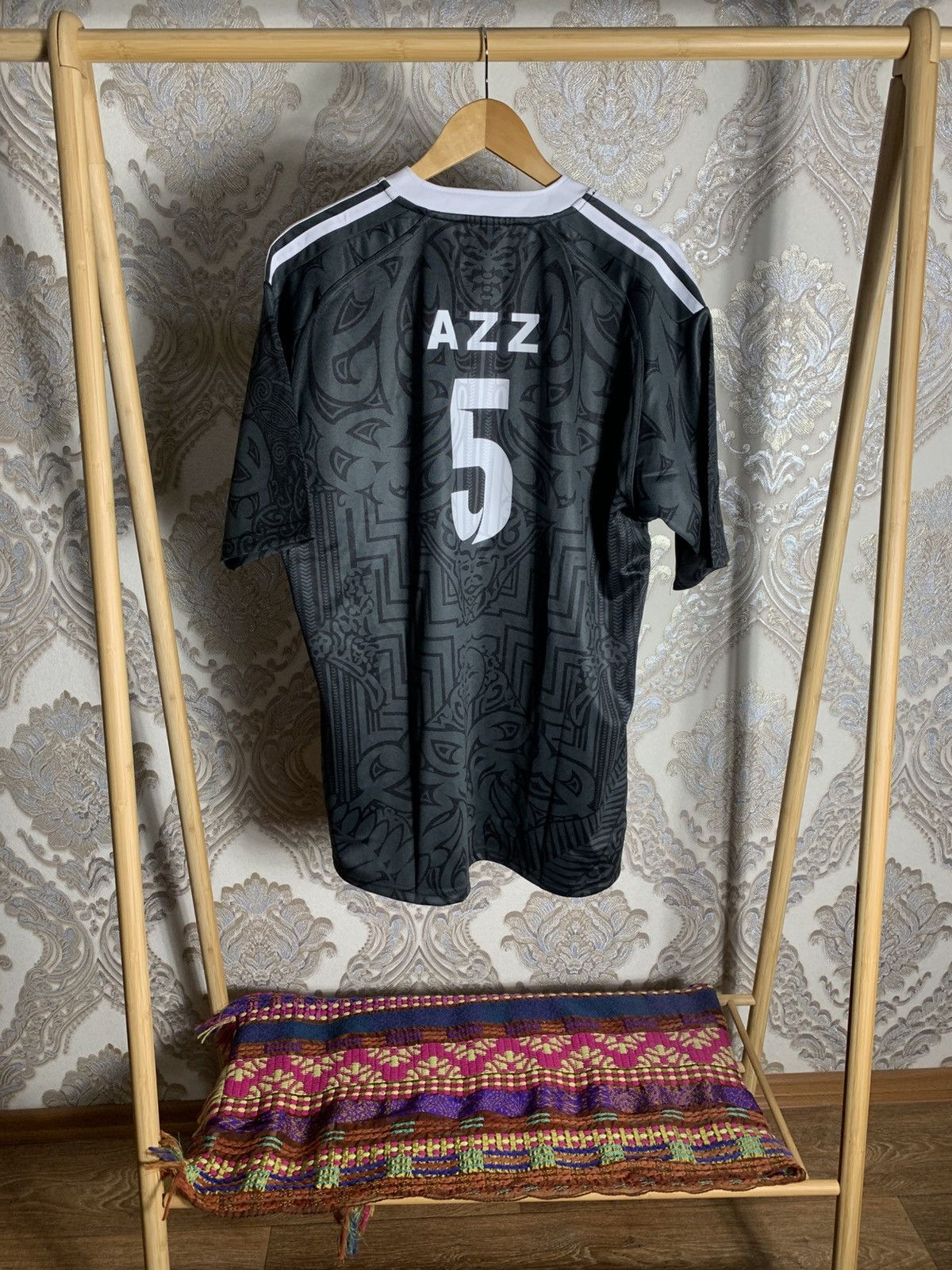 Adidas VINTAGE ADIDAS NEW ZEALAND MAORI RUGBY NRL JERSEY Y2K 90s Size US XXL / EU 58 / 5 - 7 Thumbnail