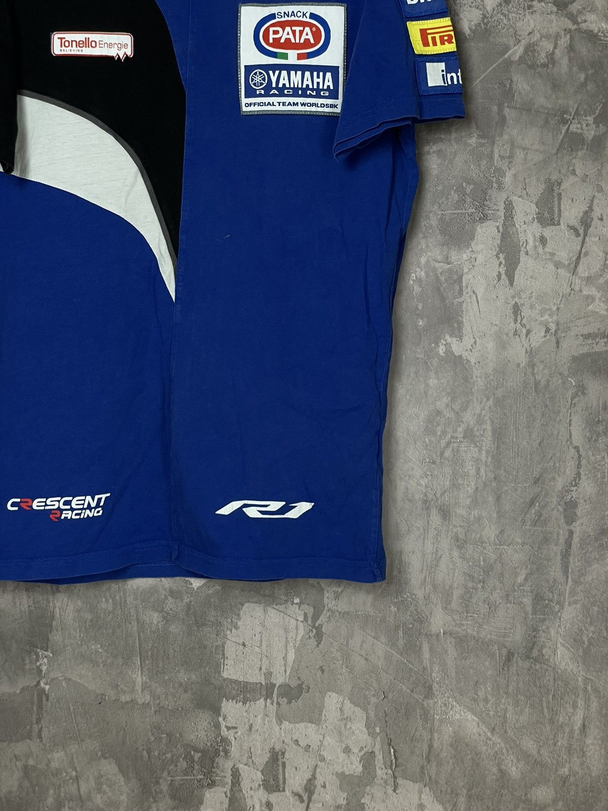Vintage × Yamaha Vintage Streetwear Moto Racing Yamaha Blue T shirt Size US M / EU 48-50 / 2 - 6 Thumbnail