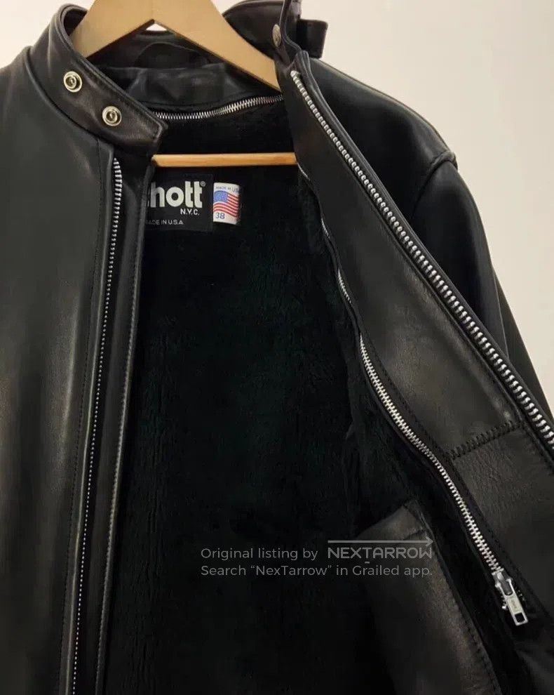 Other Straight stand-up collar leather jacket Size US S / EU 44-46 / 1 - 3 Thumbnail