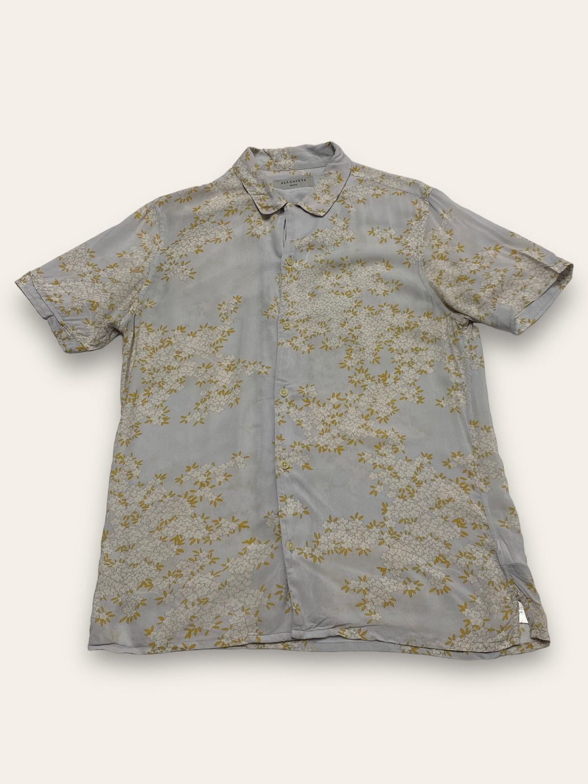 Allsaints Vintage ALLSAINTS Crazy Style Flower Pattern Print Shirt Size US M / EU 48-50 / 2 - 1 Thumbnail