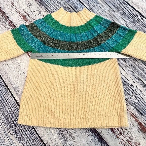 Other Greylin Striped Multicolor Mock Neck Sweater Size XS / US 0-2 / IT 36-38 - 7 Thumbnail