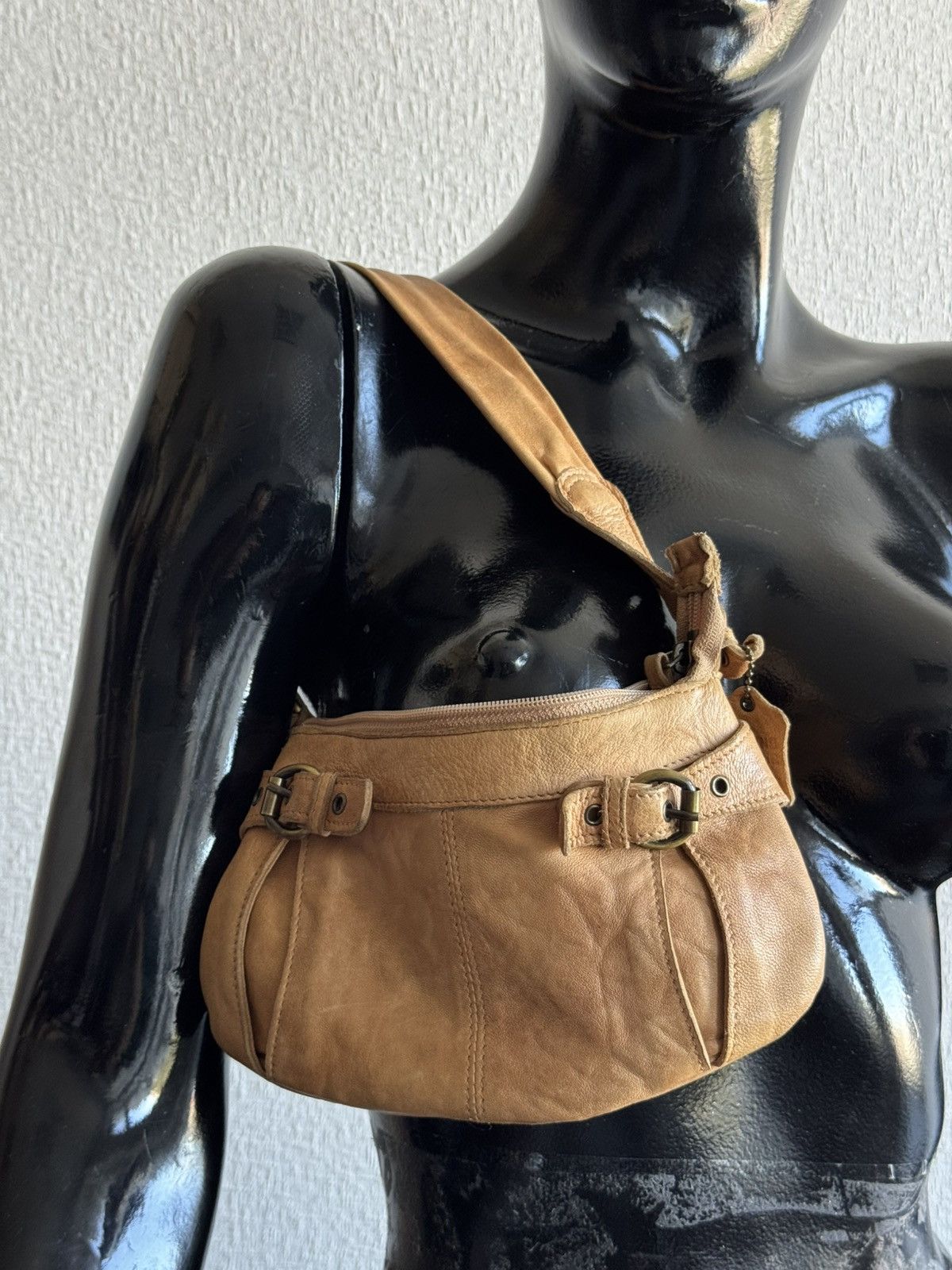 Genuine Leather Vintage brown 100% leather bag wmns Size ONE SIZE - 2 Thumbnail