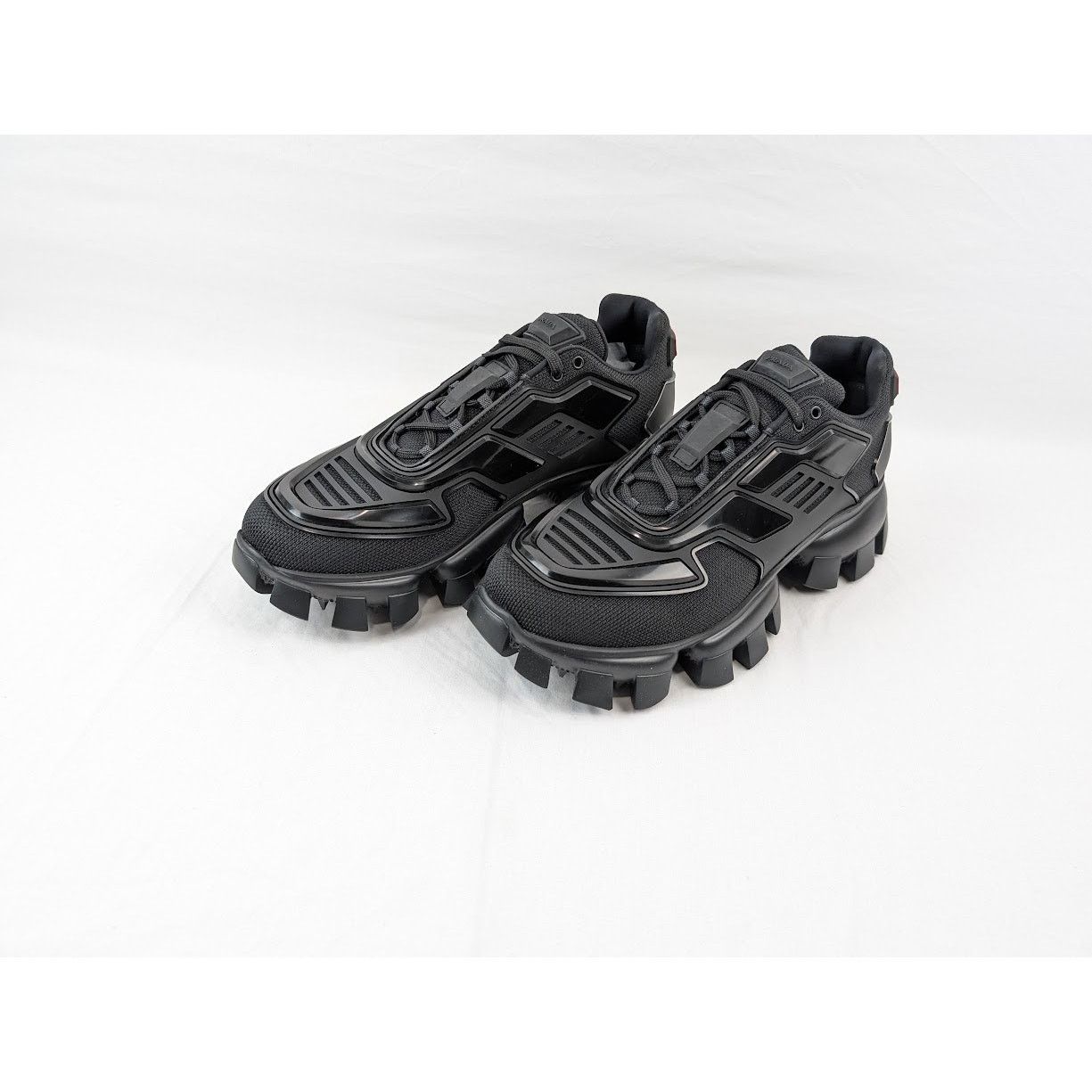 Prada o1rshd1 Rubber Knit Sneakers in Nero 9.5 US Size US 9.5 / EU 42-43 - 17 Thumbnail