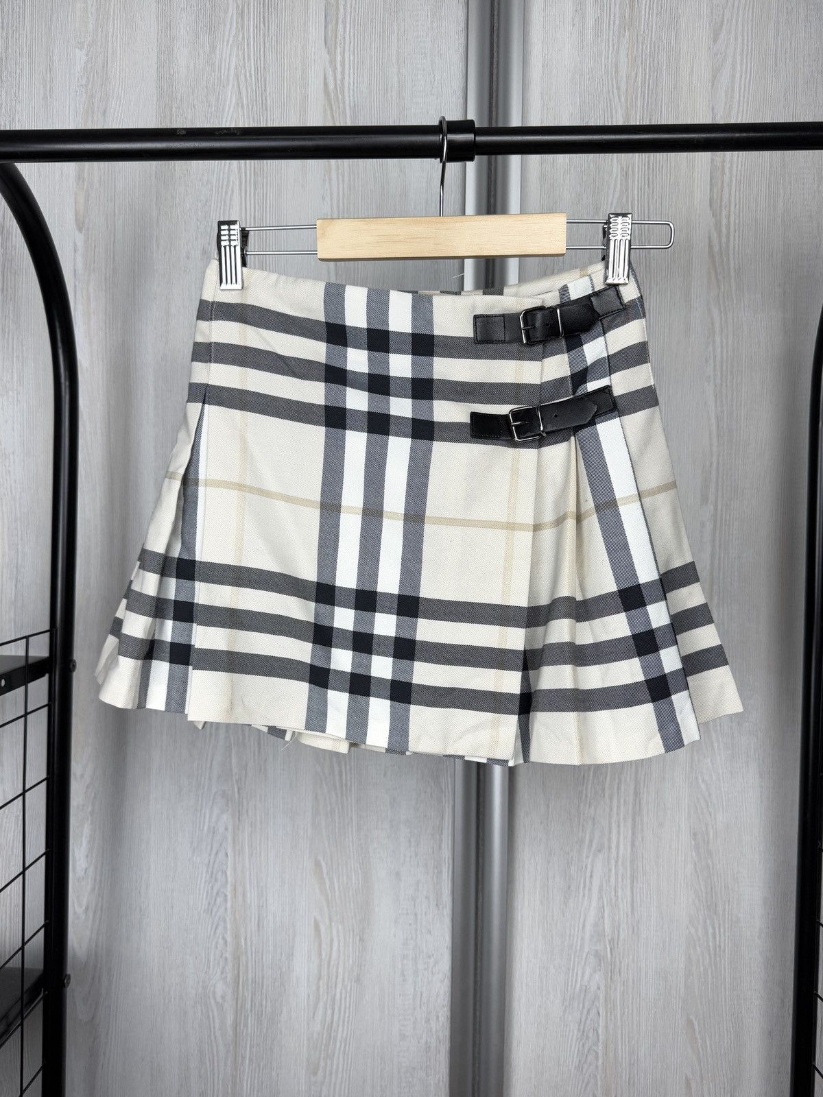 Burberry Girls Plaid Pleated Check VTG Skirt Size 10 Years
