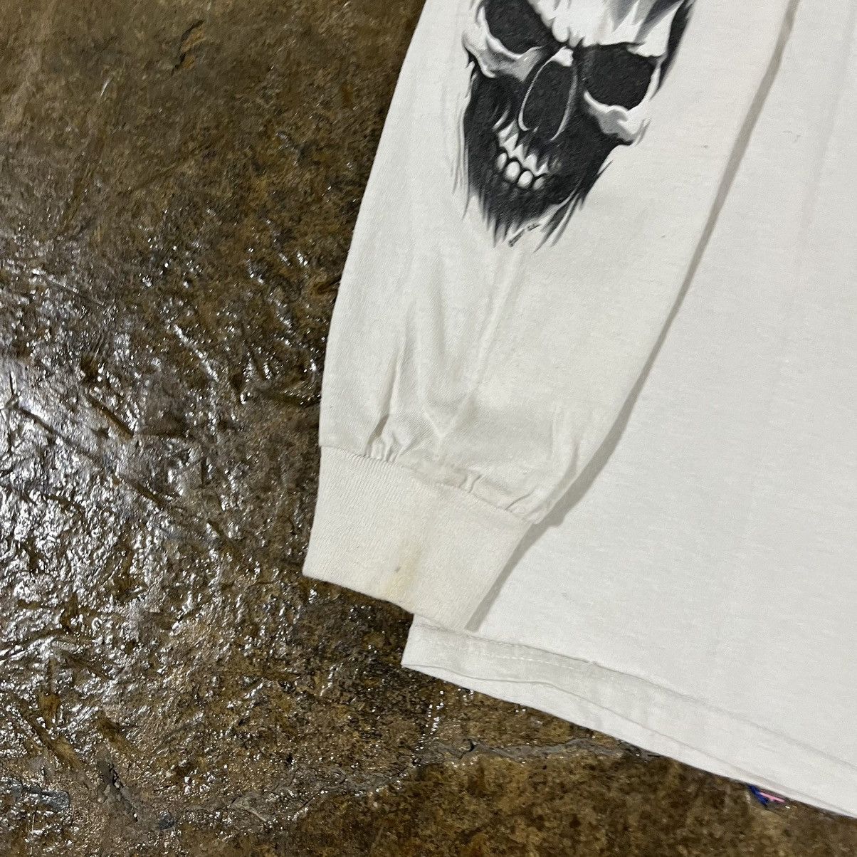 Affliction × JNCO × Vintage Crazy Y2K Affliction Style Skull Grunge Goth Longsleeve Tee Size US S / EU 44-46 / 1 - 8 Thumbnail