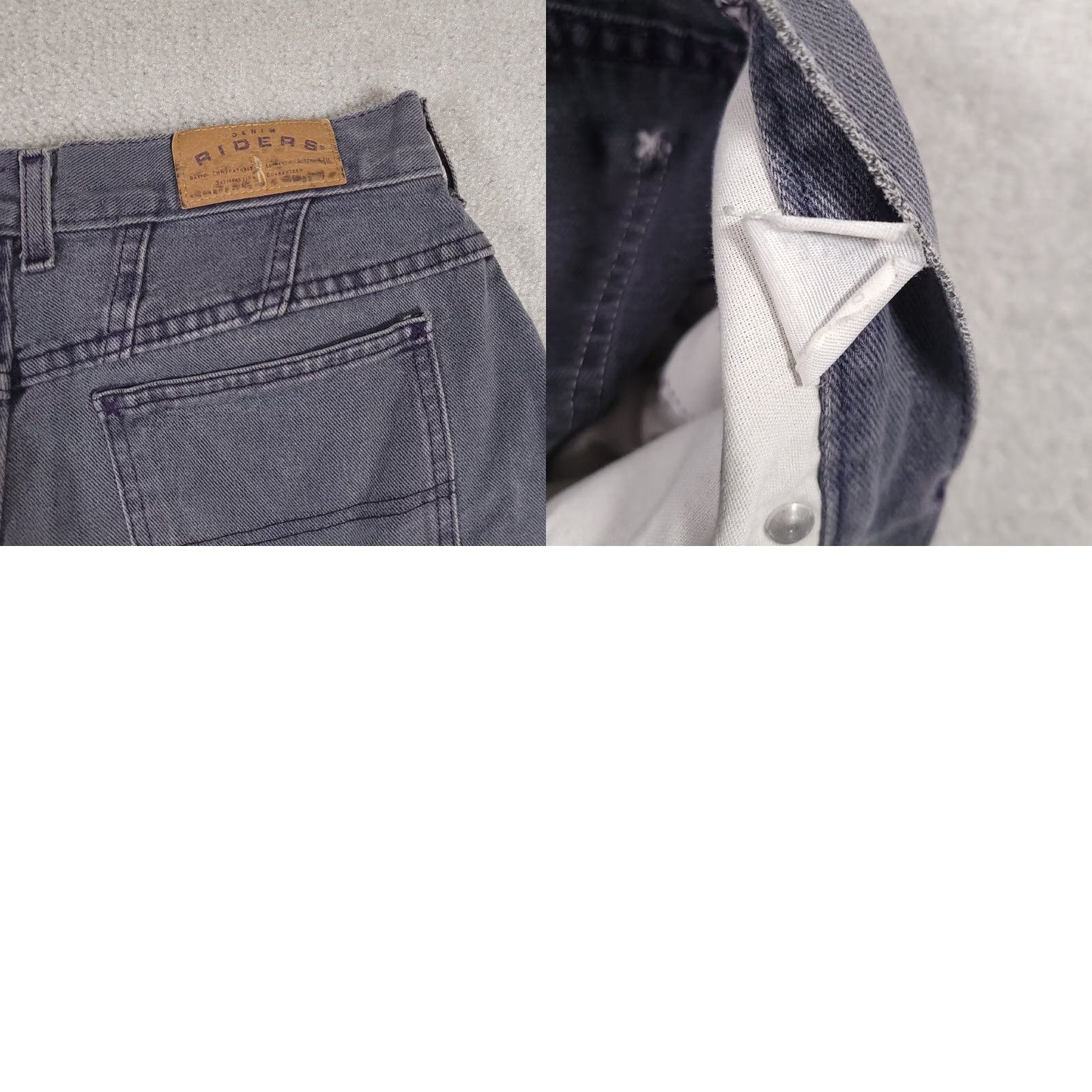 Lee Vintage Lee Riders Tapered Leg Jeans Womens 32X34 Light Gray Denim High Rise - Size 24" / US 00 / IT 34 - 9 Thumbnail