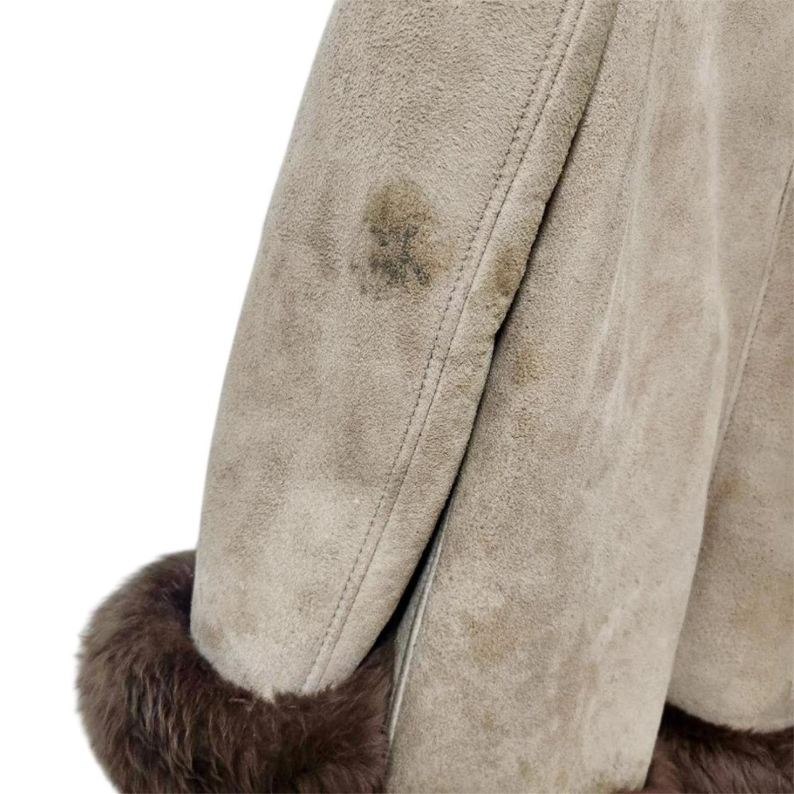 Other Real fur and leather / suede vintage penny lane jacket coat Size XS / US 0-2 / IT 36-38 - 3 Thumbnail