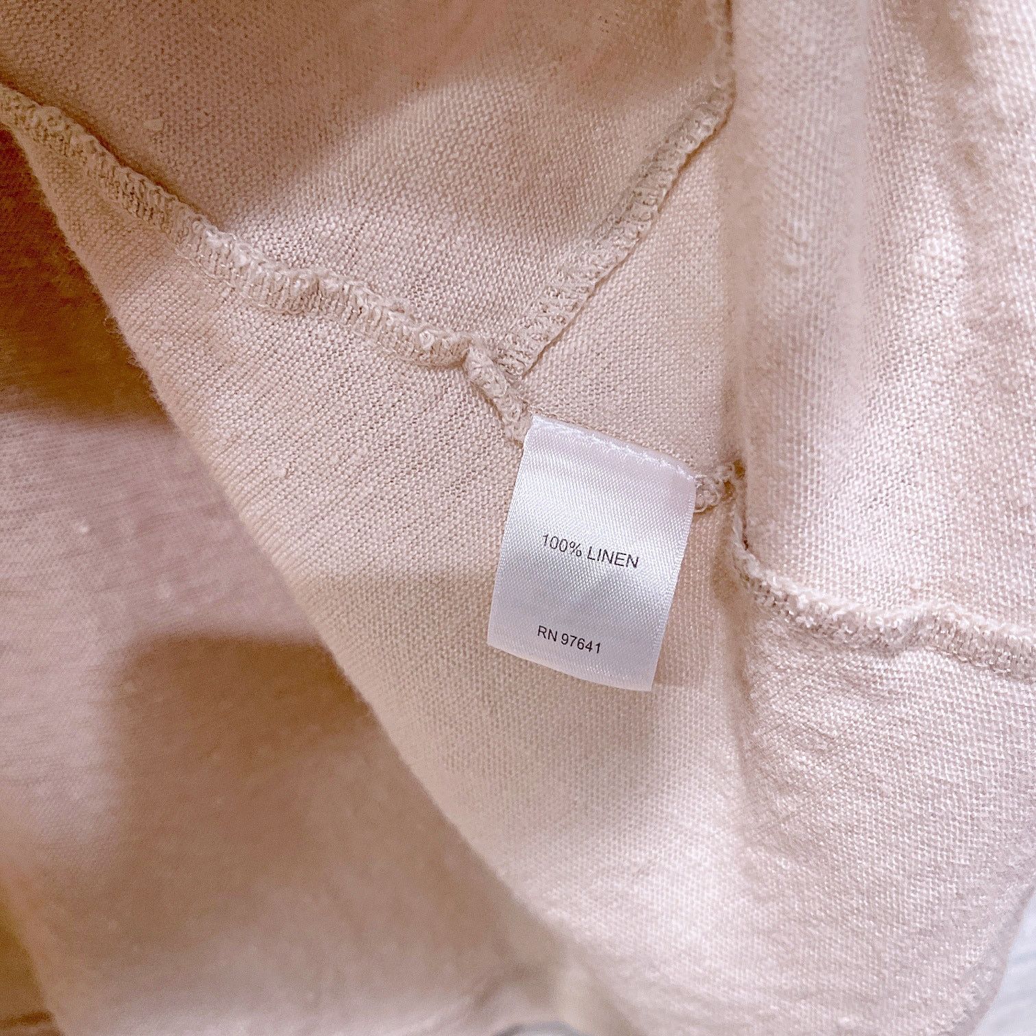 Other J Jill Love Linen Tie Hem Tee Beige Womens Large Size L / US 10 / IT 46 - 6 Thumbnail