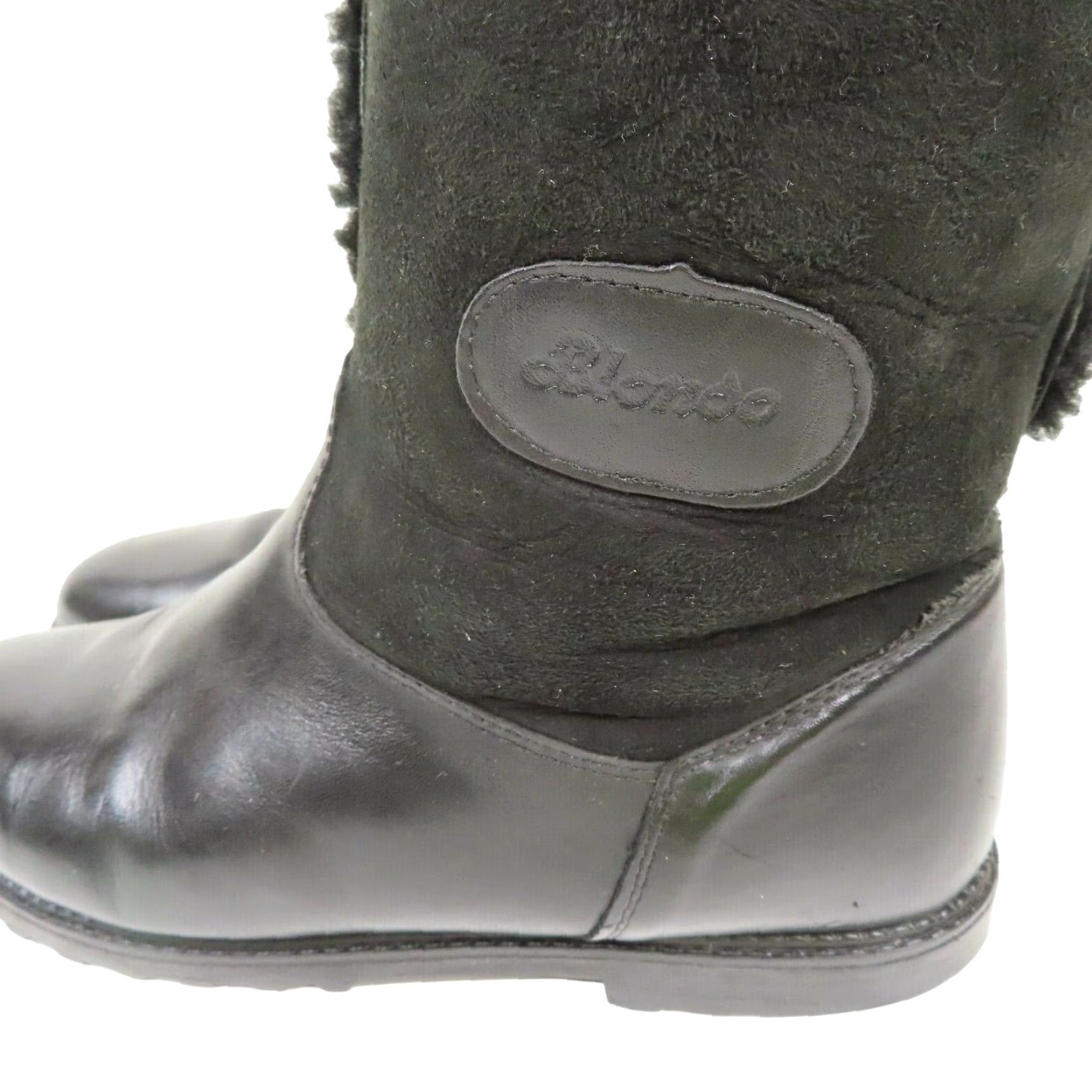 Blondo VTG Blondo Boots Woman 9 B Solid Black Shearling Fur Lined Winter Snow Canada Boots Size US 9 / IT 39 - 5 Thumbnail