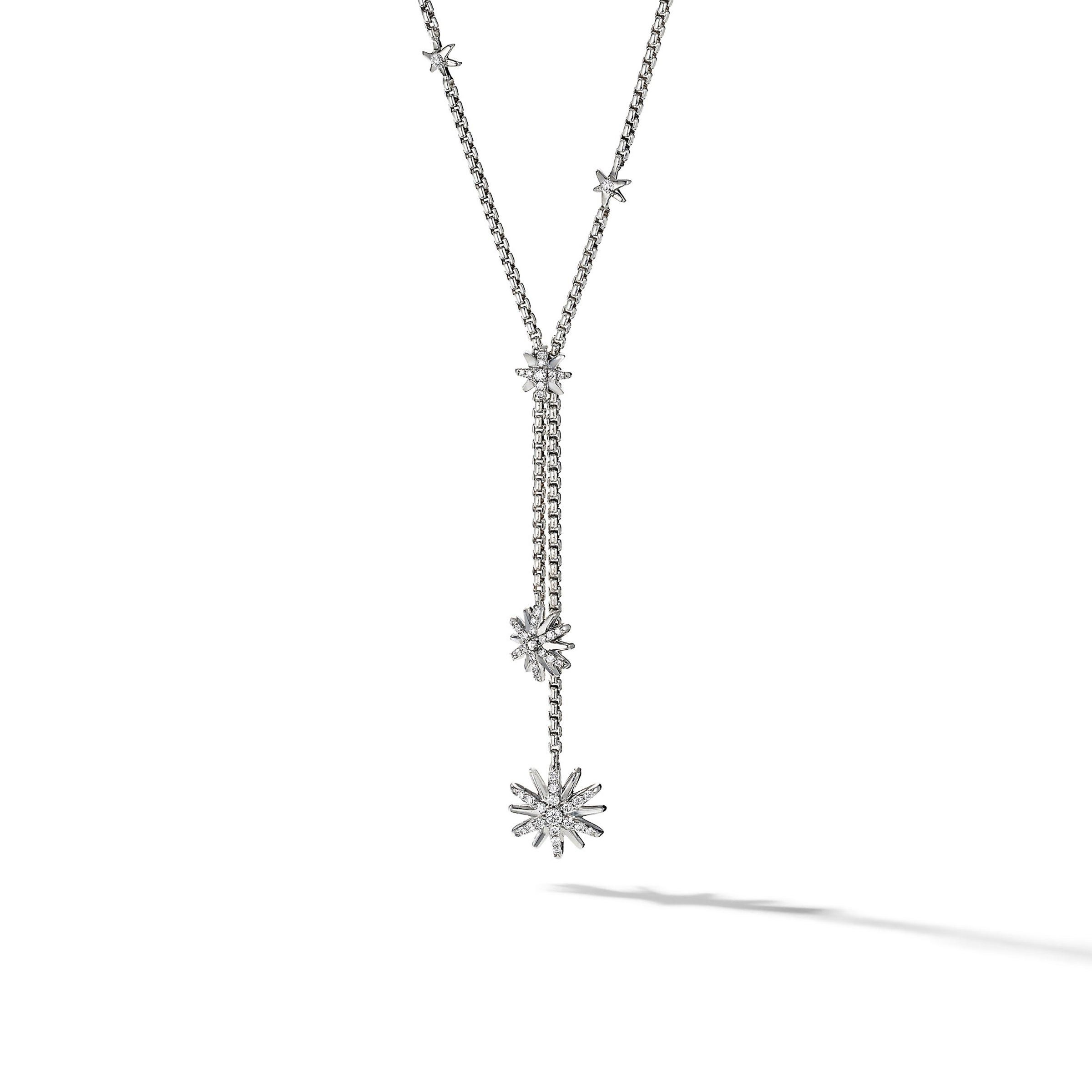 David Yurman o1w1db10525 N16525D Necklace in Sterling Silver with Diamond Size ONE SIZE - 1 Thumbnail