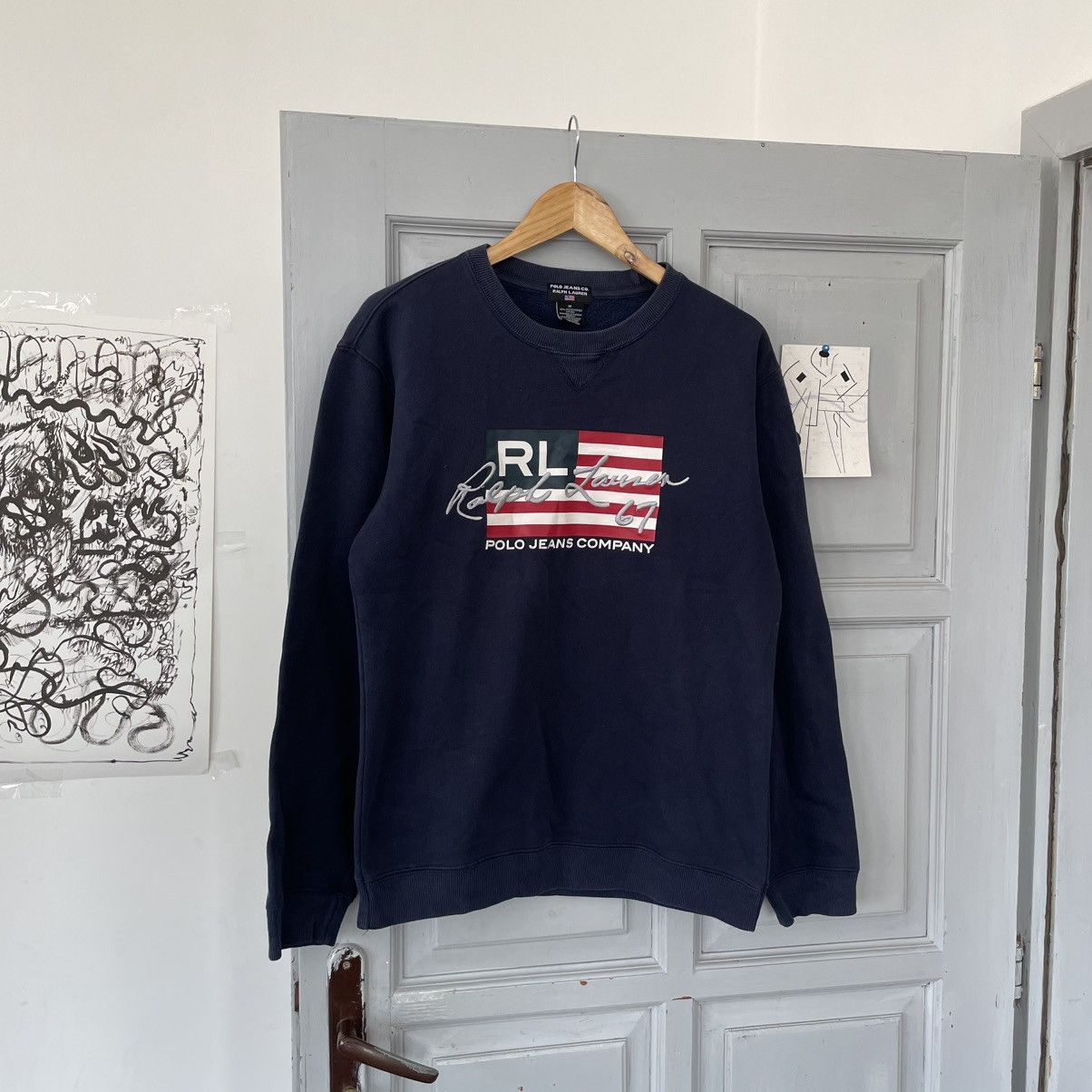 Polo Ralph Lauren Vintage Polo Ralph Lauren USA American Big Logo Flag y2k Size US M / EU 48-50 / 2 - 1 Thumbnail