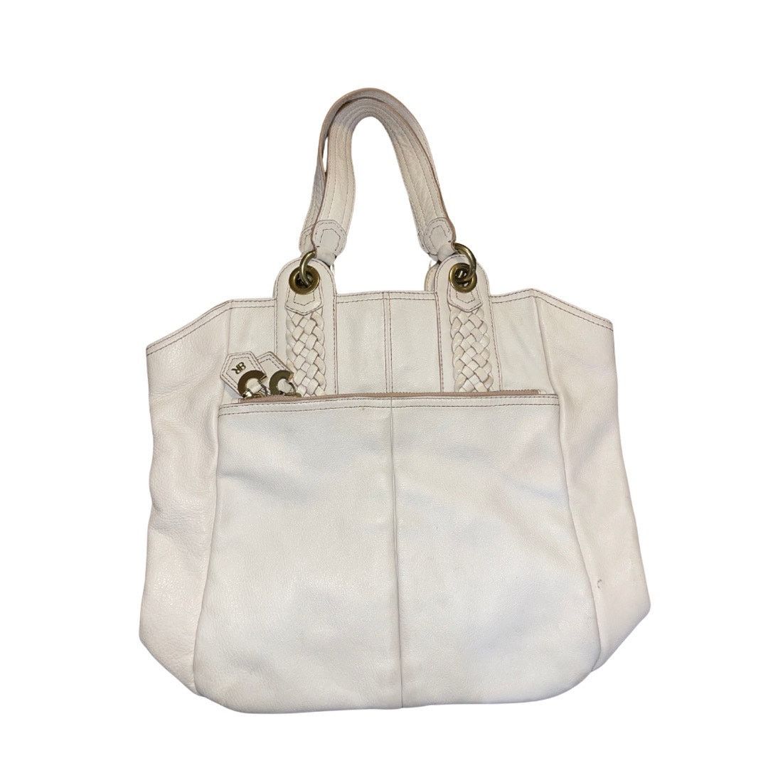 Banana Republic BR Logo Top Handle Leather Satchel Hobo Purse Tote Boho Chic Size ONE SIZE - 1 Thumbnail
