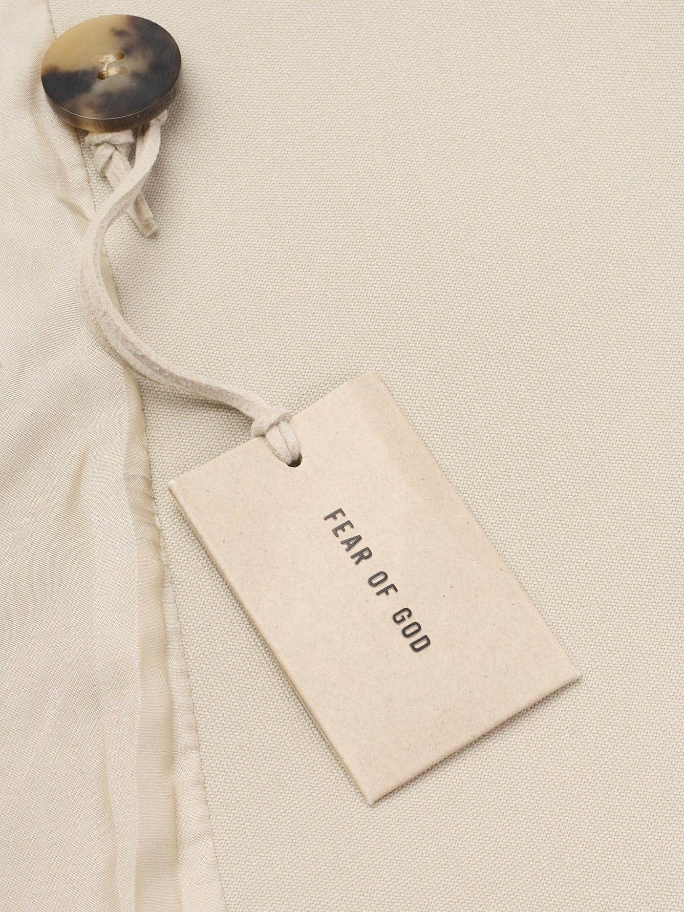 Fear of God FEAR OF GOD Eternal Beige Wool Double Breasted Suit Jacket Size 40R - 8 Thumbnail