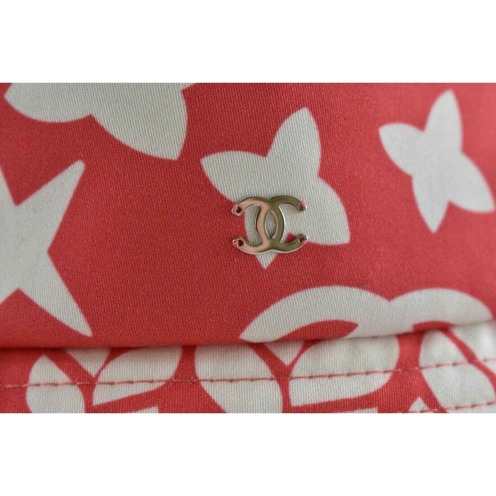Chanel Chanel Graffiti CC Silver Logo Sun Cloche Bucket Hat S Small Size ONE SIZE - 5 Thumbnail