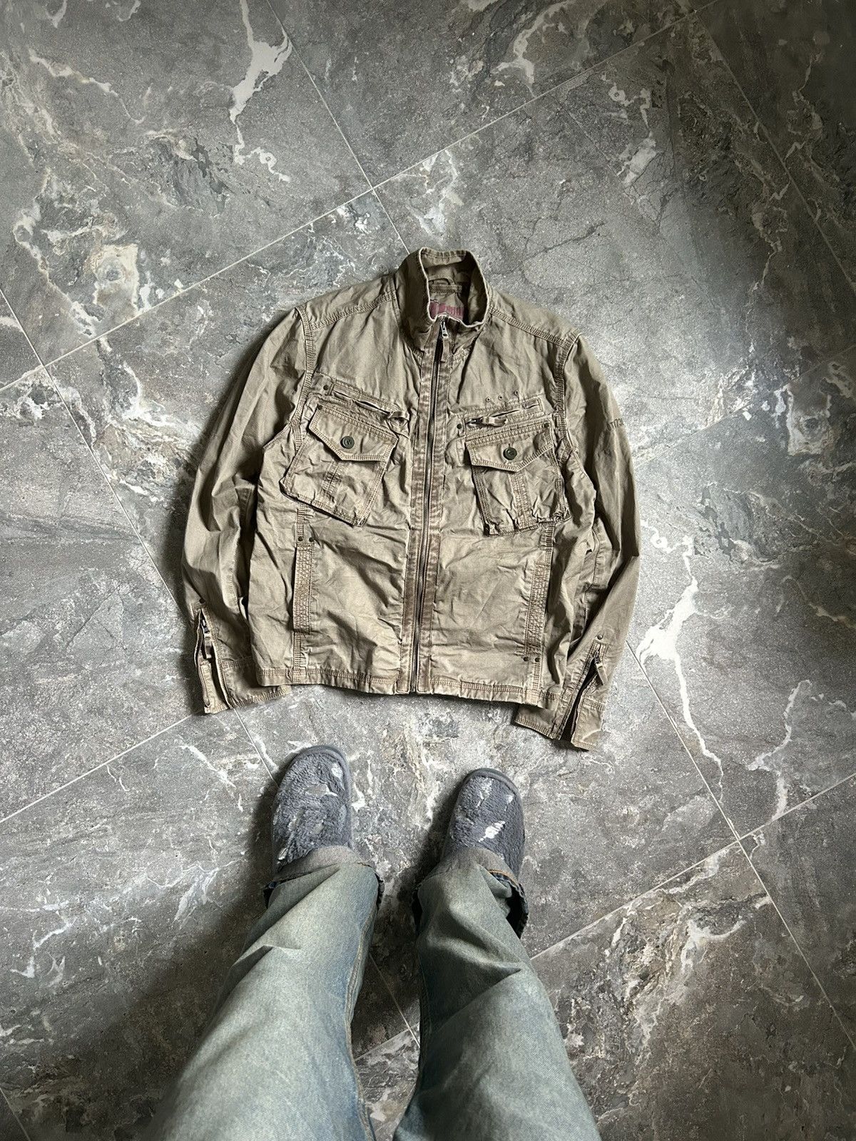 Japanese Brand × Vintage Vintage Japanese Style Y2K Distressed Grunge Jacket Size US L / EU 52-54 / 3 - 1 Thumbnail