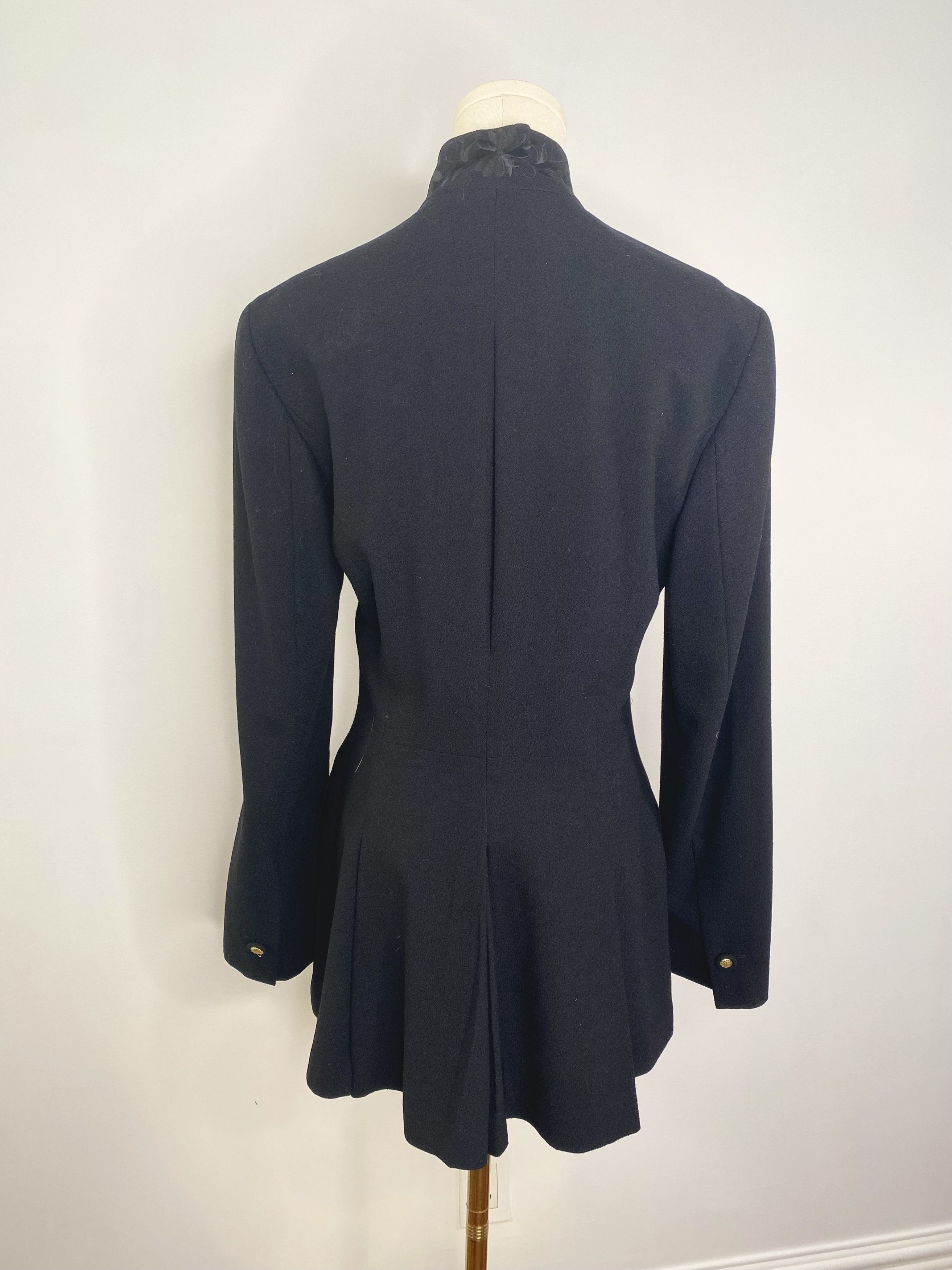 Designer Black & Gold Military Tailor Jacket - Jessica Size L / US 10 / IT 46 - 15 Thumbnail