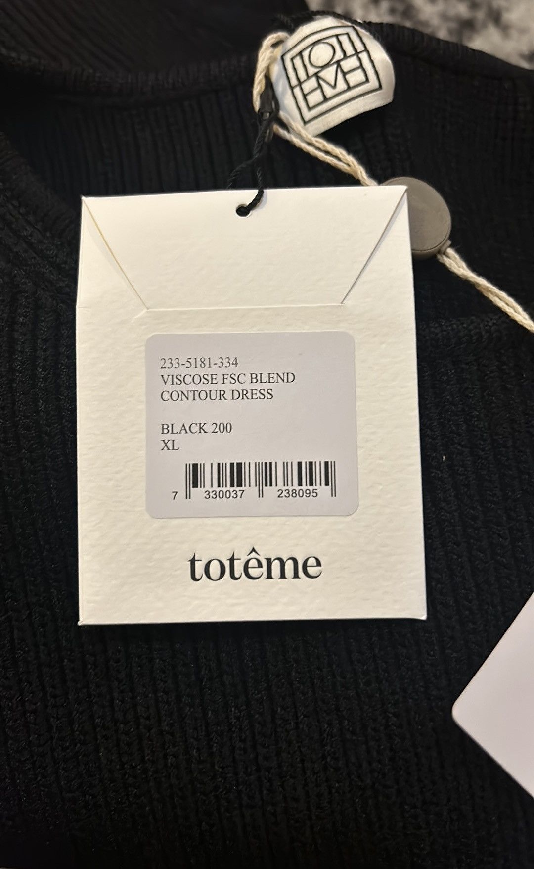 Toteme TOTEME Black Contour Minidress size XL Size XL / US 12-14 / IT 48-50 - 7 Thumbnail