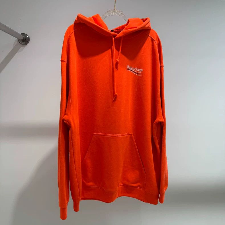 Balenciaga Balenciaga Orange Wave Logo Hoodie - dmc Size US L / EU 52-54 / 3 - 1 Thumbnail