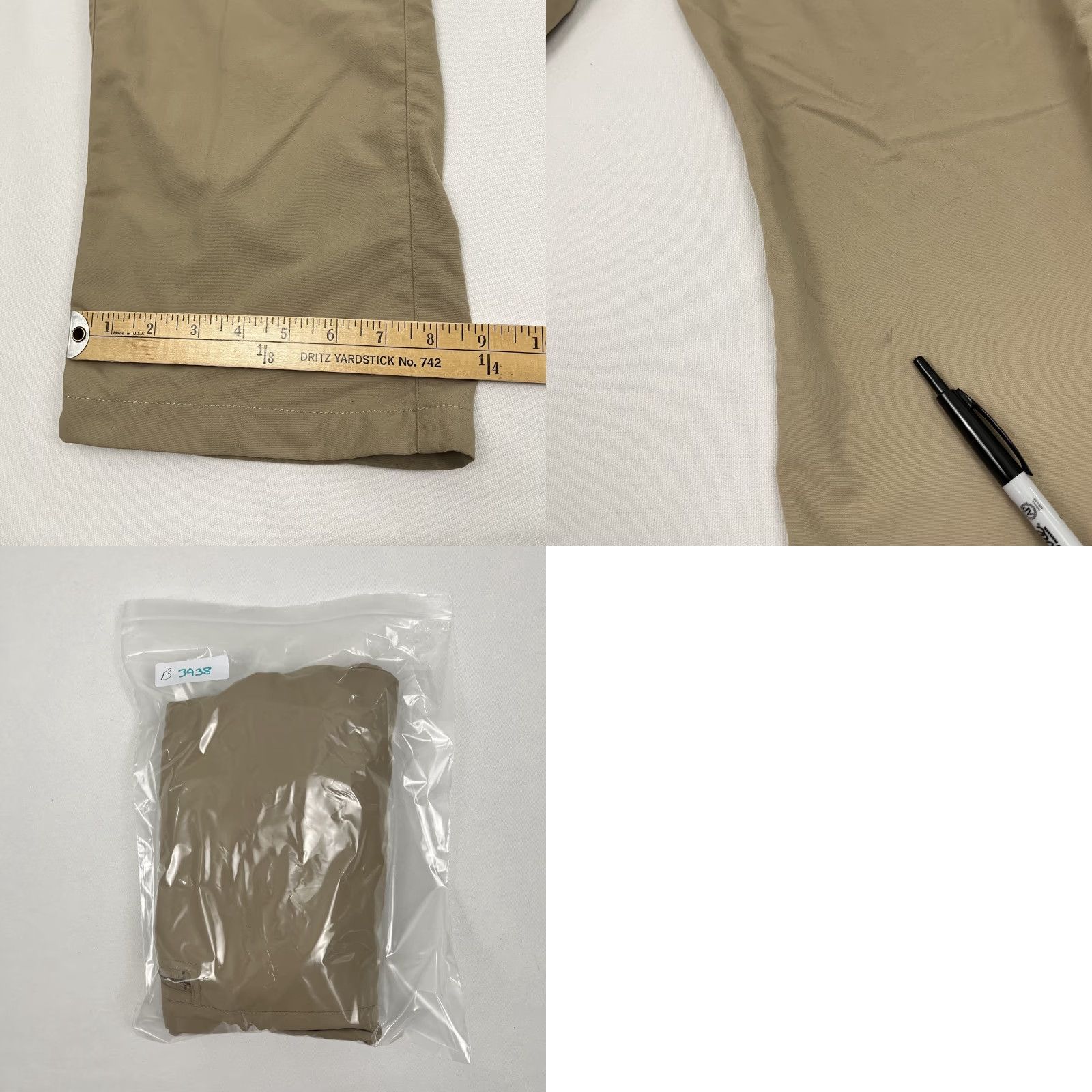 Vintage Clothing Arts P^Cubed Pick Pocket Proof Pants Mens 36 x 32 Khakis Brown 5-Pocket Cargo Pocket Regular Straight Vintage No Size US 36 / EU 52 - 9 Thumbnail