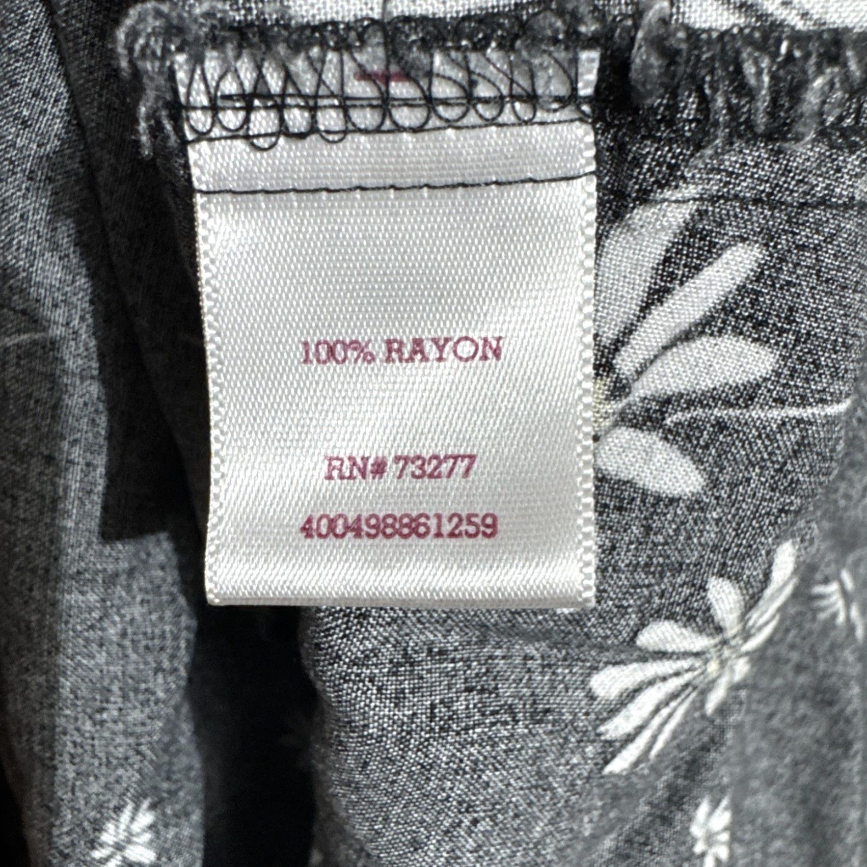 Vintage SO Daisy Print Slip Dress M Black Rayon Short Casual Women Regular Slip Dress Summer 90s Y2K Grunge Flower Cottagecore Festival Womens Size M / US 6-8 / IT 42-44 - 5 Thumbnail