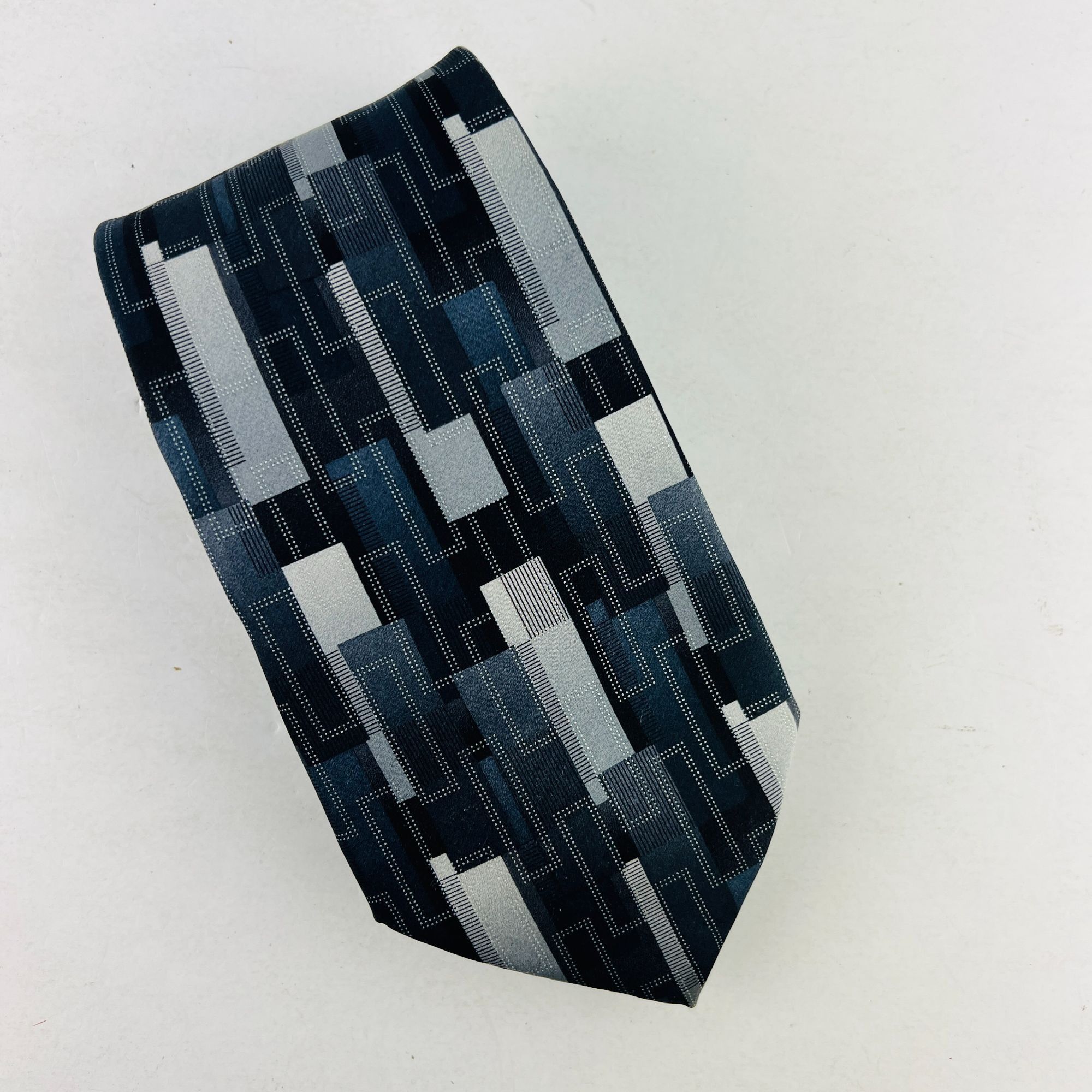 Arrow ARROW Dress Design Necktie Tie 100% Imported Silk Gray Blue Size ONE SIZE - 3 Thumbnail