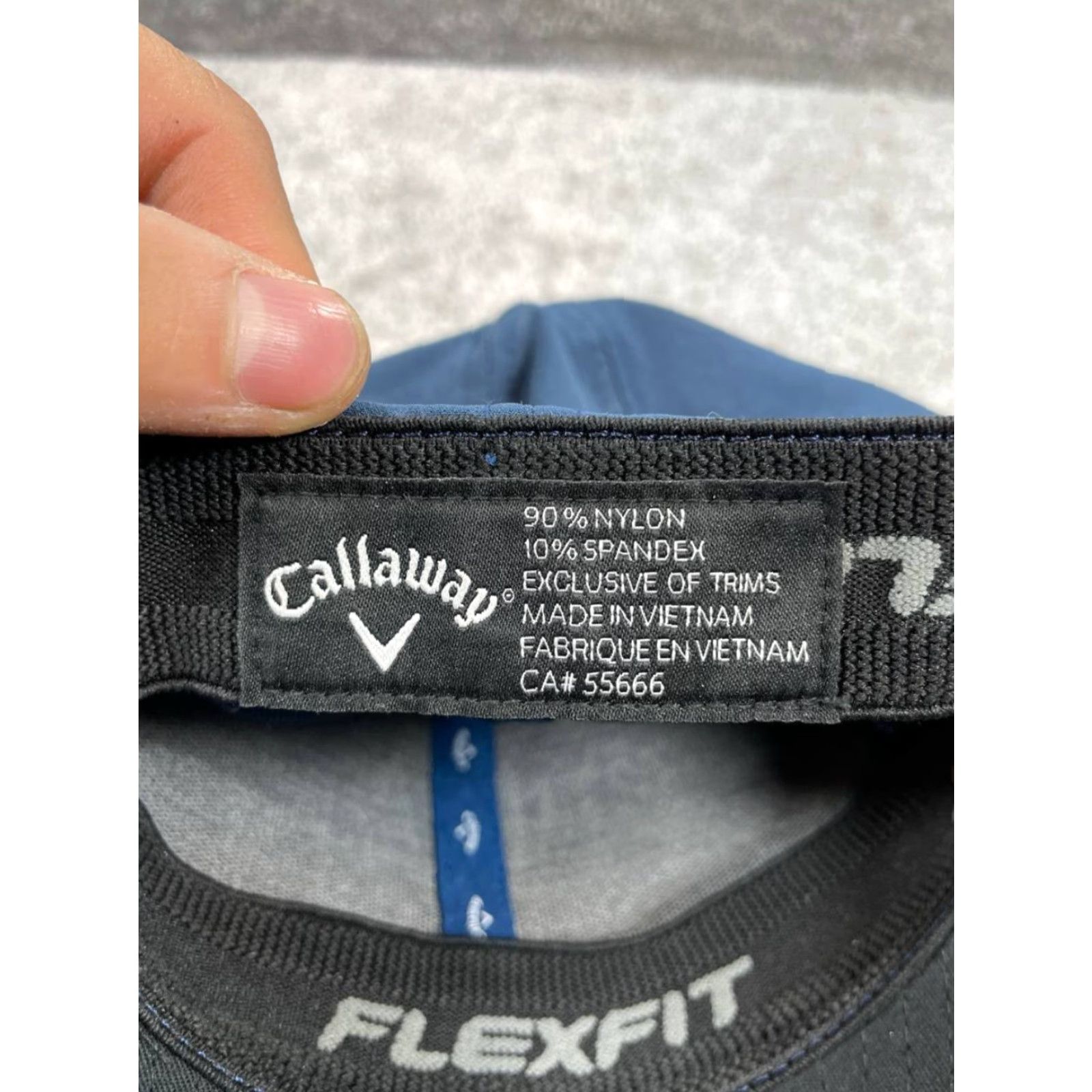 Callaway Callaway Hats Mens L-XL Yupoong Flexfit Blue 6-Panel Lightweight Golf Cap Size ONE SIZE - 7 Thumbnail