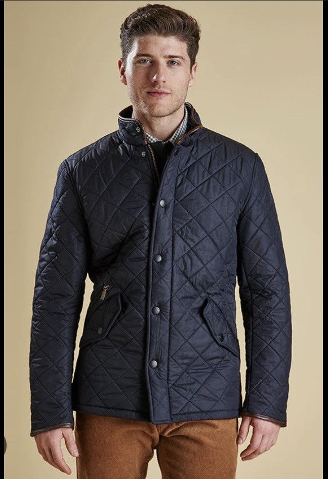 Barbour Powell Mens Black Quilted Jacket