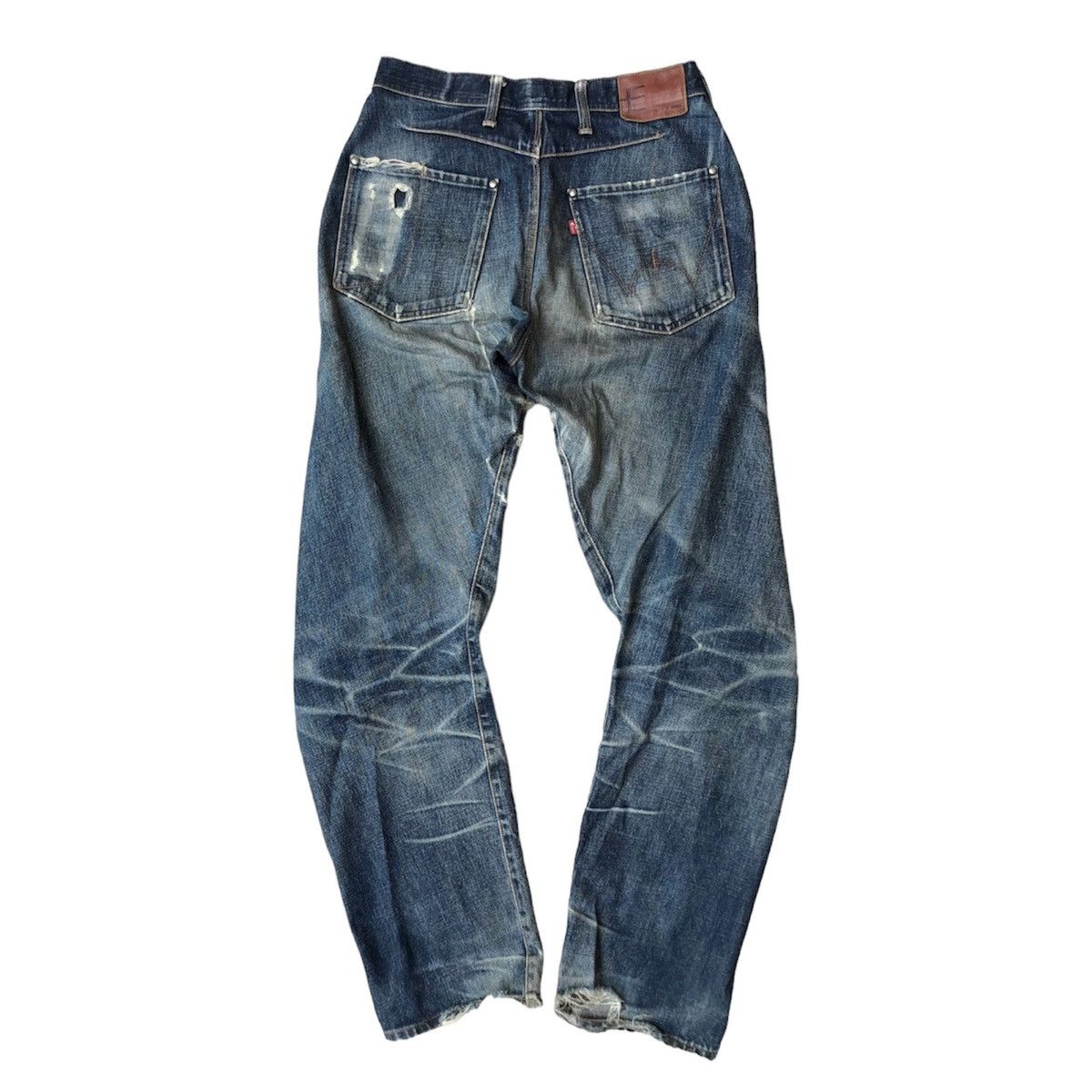 Edwin 2000’s Edwin Curved Distress Jeans Size US 30 / EU 46 - 6 Thumbnail