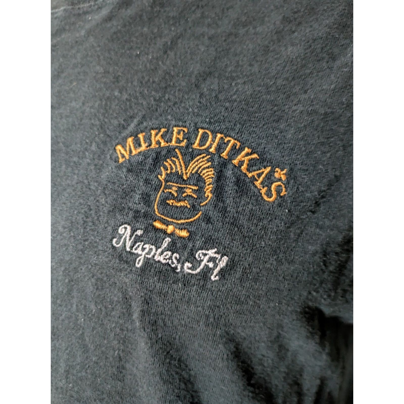 Fruit Of The Loom VINTAGE Mike Ditkas Restaurant Black Embroidered T Shirt XL Men Size US XL / EU 56 / 4 - 2 Thumbnail