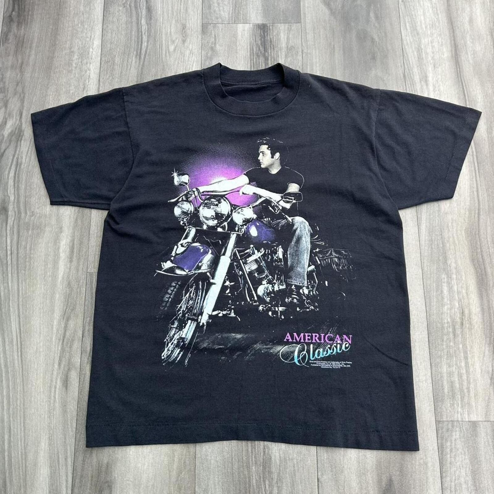 Other Vintage 1992 Elvis Presley Graphic Motorcycle T shirt size L Size US L / EU 52-54 / 3 - 1 Thumbnail