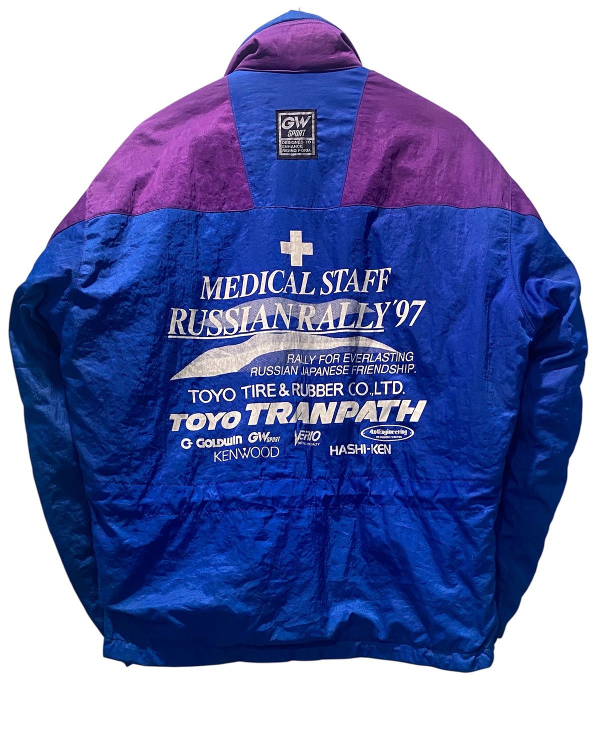 Vintage 1997 Goldwin Motorsport Riding Russian Rally Jacket