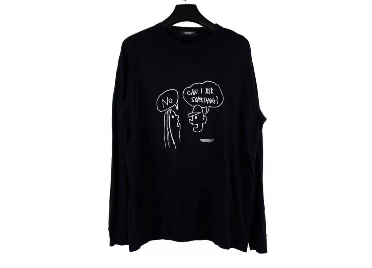 Undercover Undercover "Can I Ask Sth" Funny Slogan Long Sleeve J31 Size US L / EU 52-54 / 3 - 1 Thumbnail