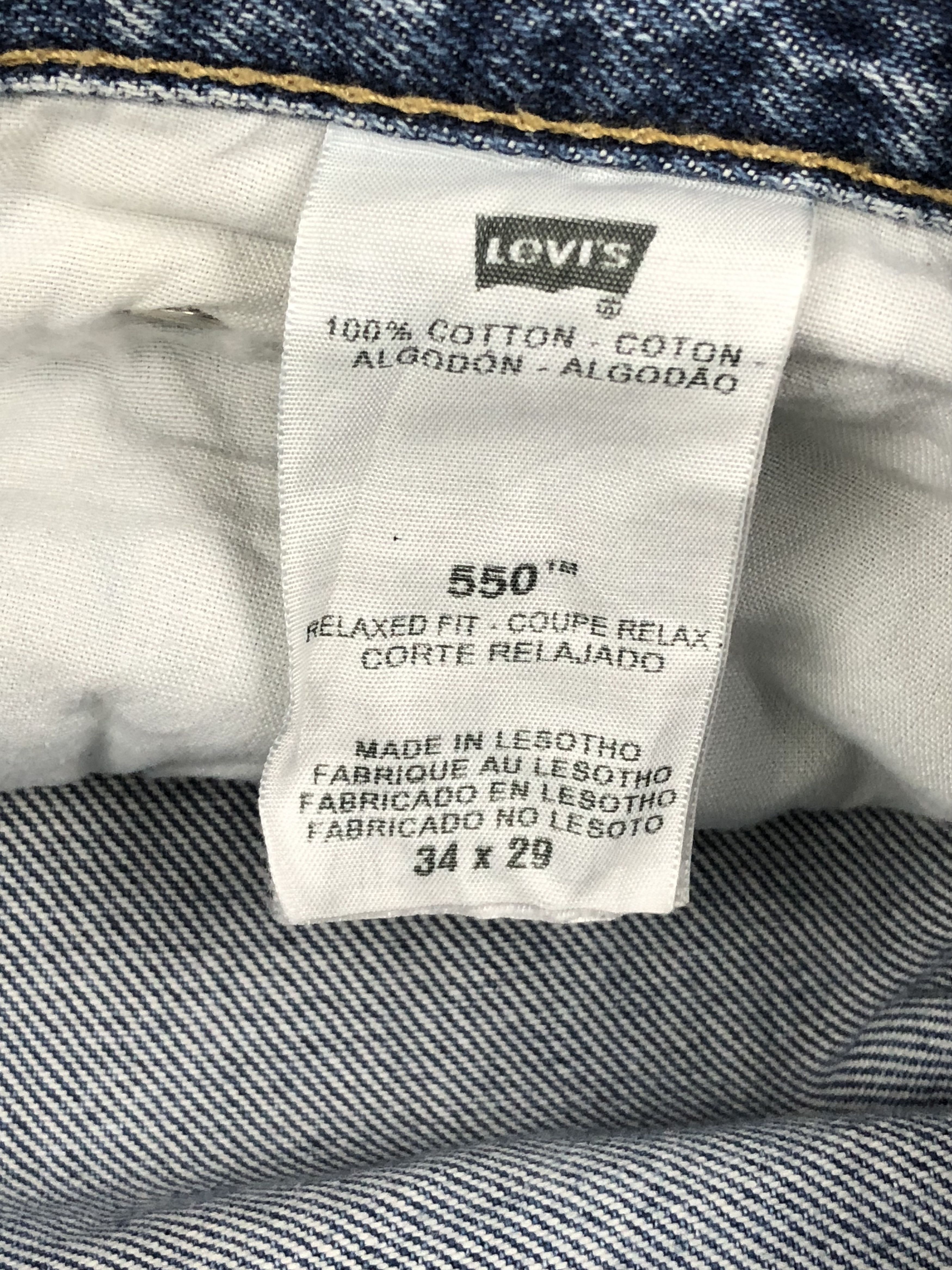 Levi's Vintage Levis 550 Faded Blue Jeans DPP0186 Size US 34 / EU 50 - 11 Thumbnail