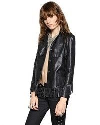 Saint Laurent Paris L12 Curtis Fringe Leather Jacket. Size euro 48 Size M / US 6-8 / IT 42-44 - 2 Thumbnail