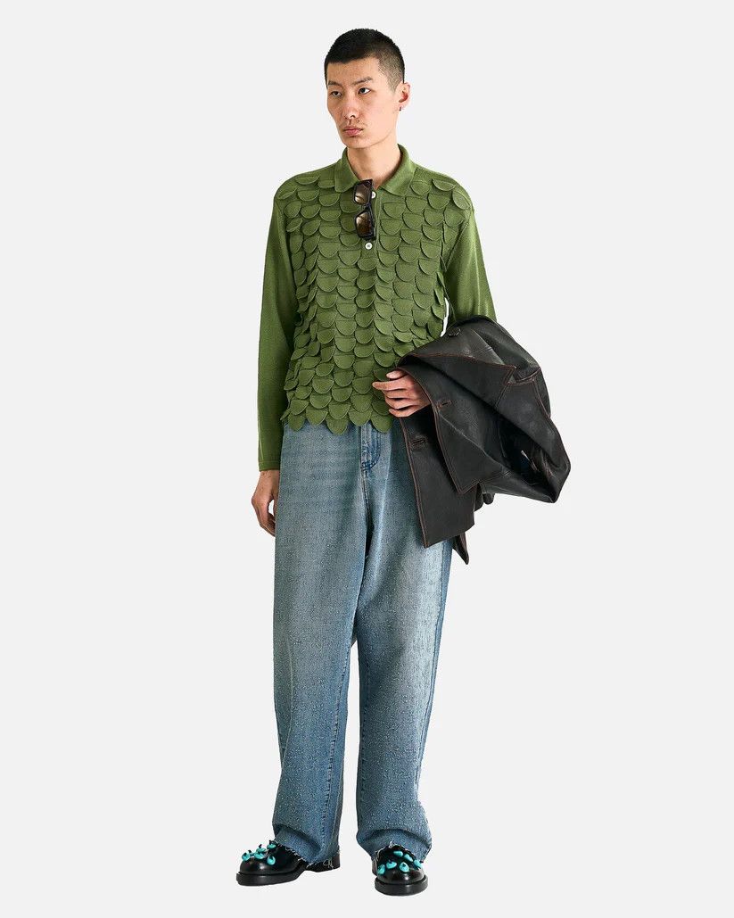 Namacheko o1s1v1r1oon0825 Hand Pilled Regular Jeans in Light Blue Size US 34 / EU 50 - 4 Thumbnail