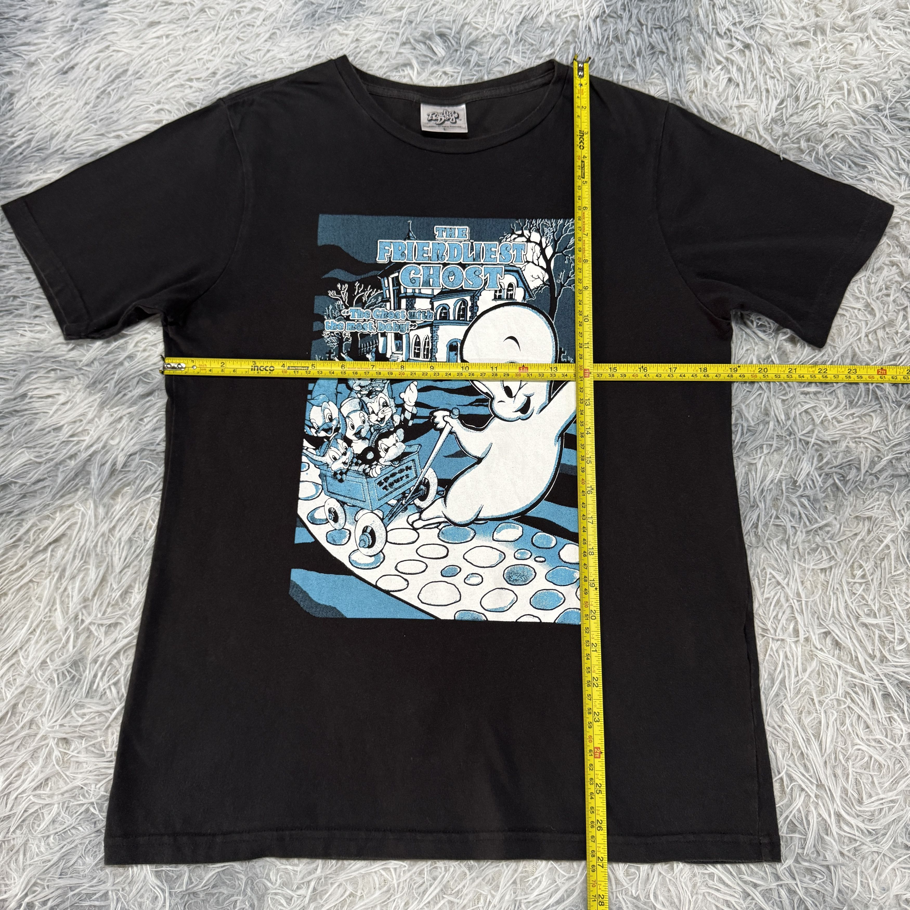 Vintage Black Casper The Friendly Ghost Movie Tshirt Size US L / EU 52-54 / 3 - 5 Thumbnail