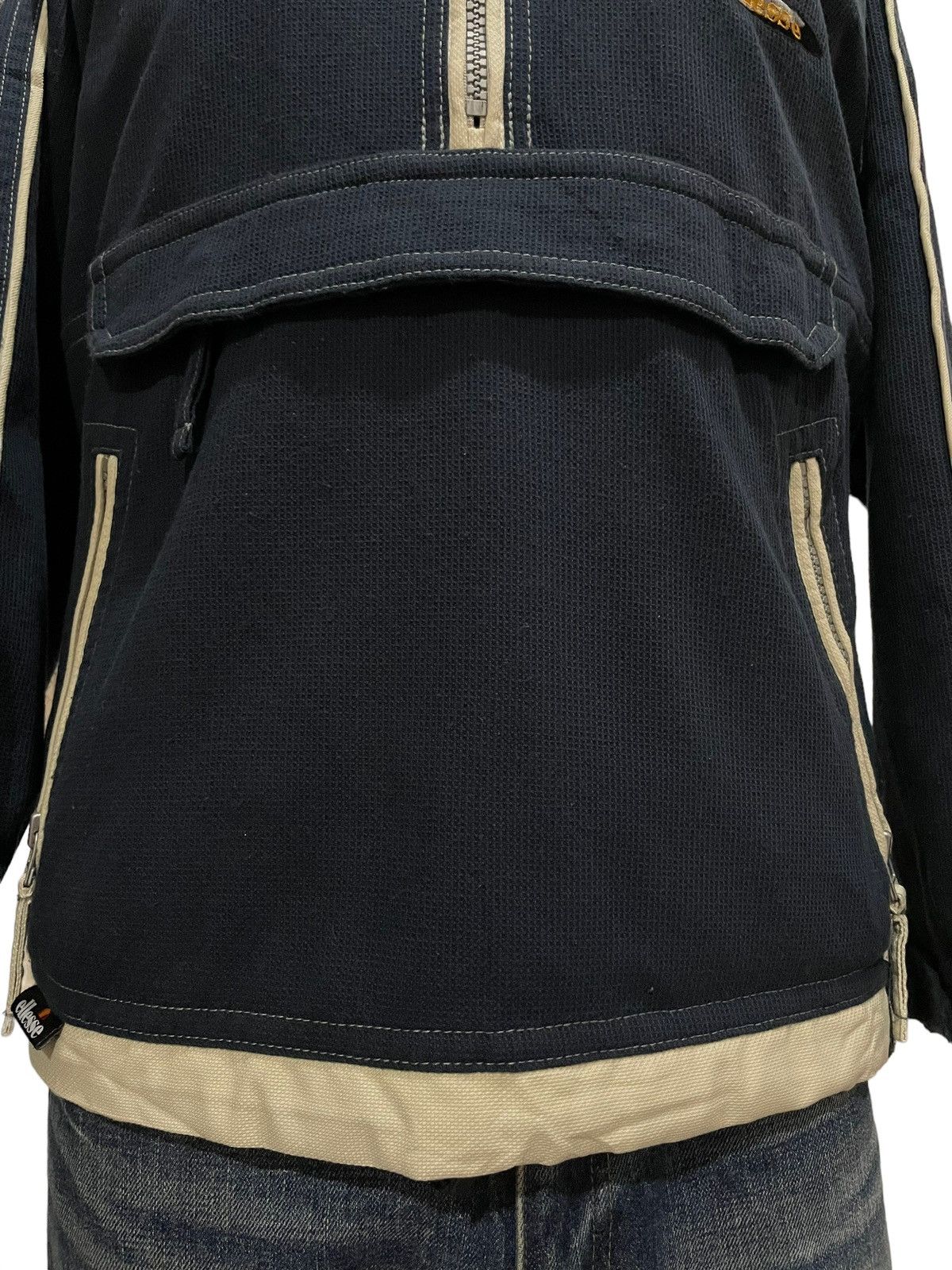 Ellesse 90s Vtg ELLESE Thermal Multi-pocket Half-zip Winter Jacket Size US M / EU 48-50 / 2 - 4 Thumbnail