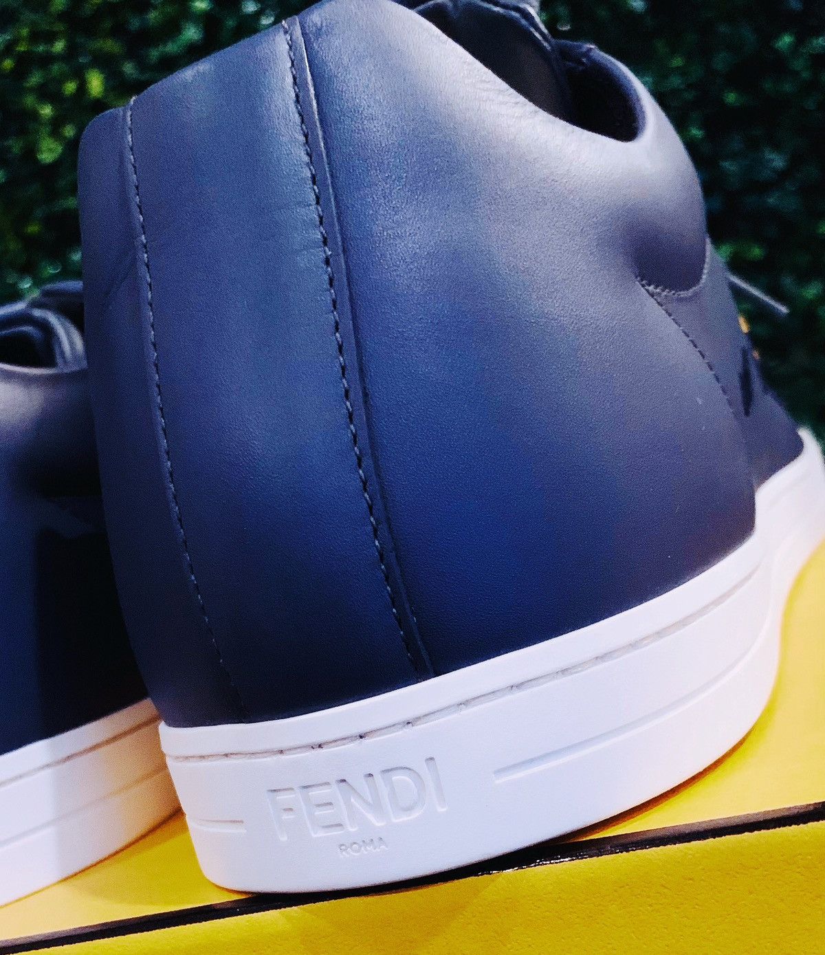 Fendi FENDI Multi Butterfly Bag Bugs Low-Top Storm Leather Sneaker Size US 13 / EU 46 - 15 Thumbnail