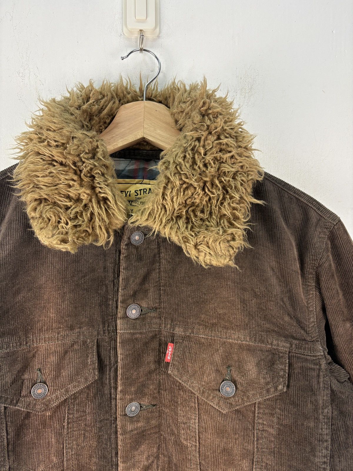 Levi's Levi’s Sample Faded Brown Corduroy Jacket Sherpa Collar Size US L / EU 52-54 / 3 - 4 Thumbnail