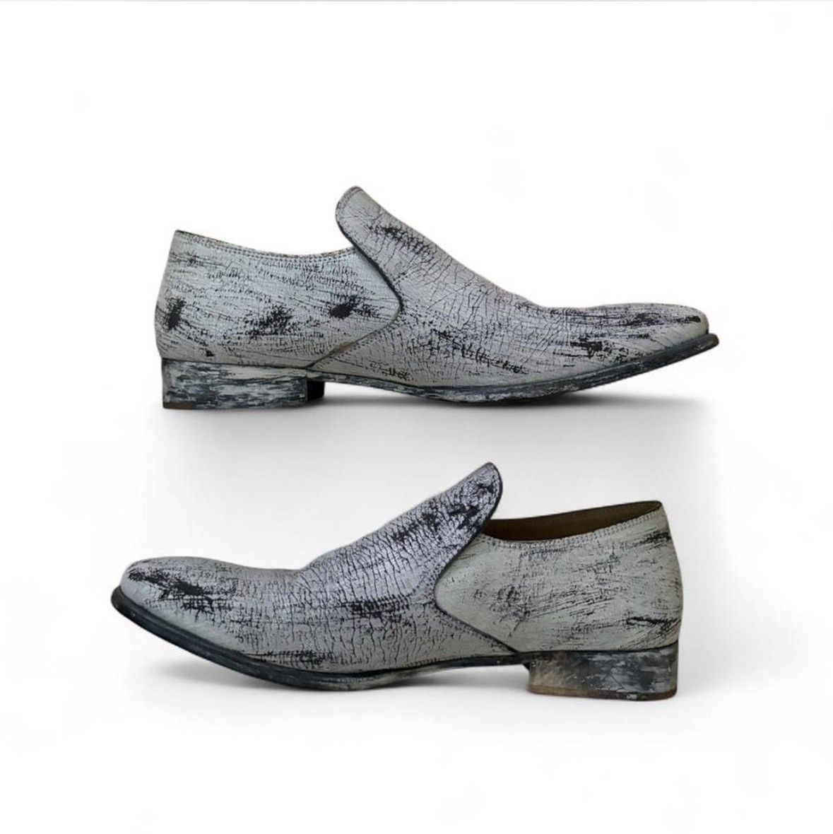 H&M × Maison Margiela Maison Margiela H&M FW12 Painted Loafers Size US 7 / EU 40 - 2 Thumbnail