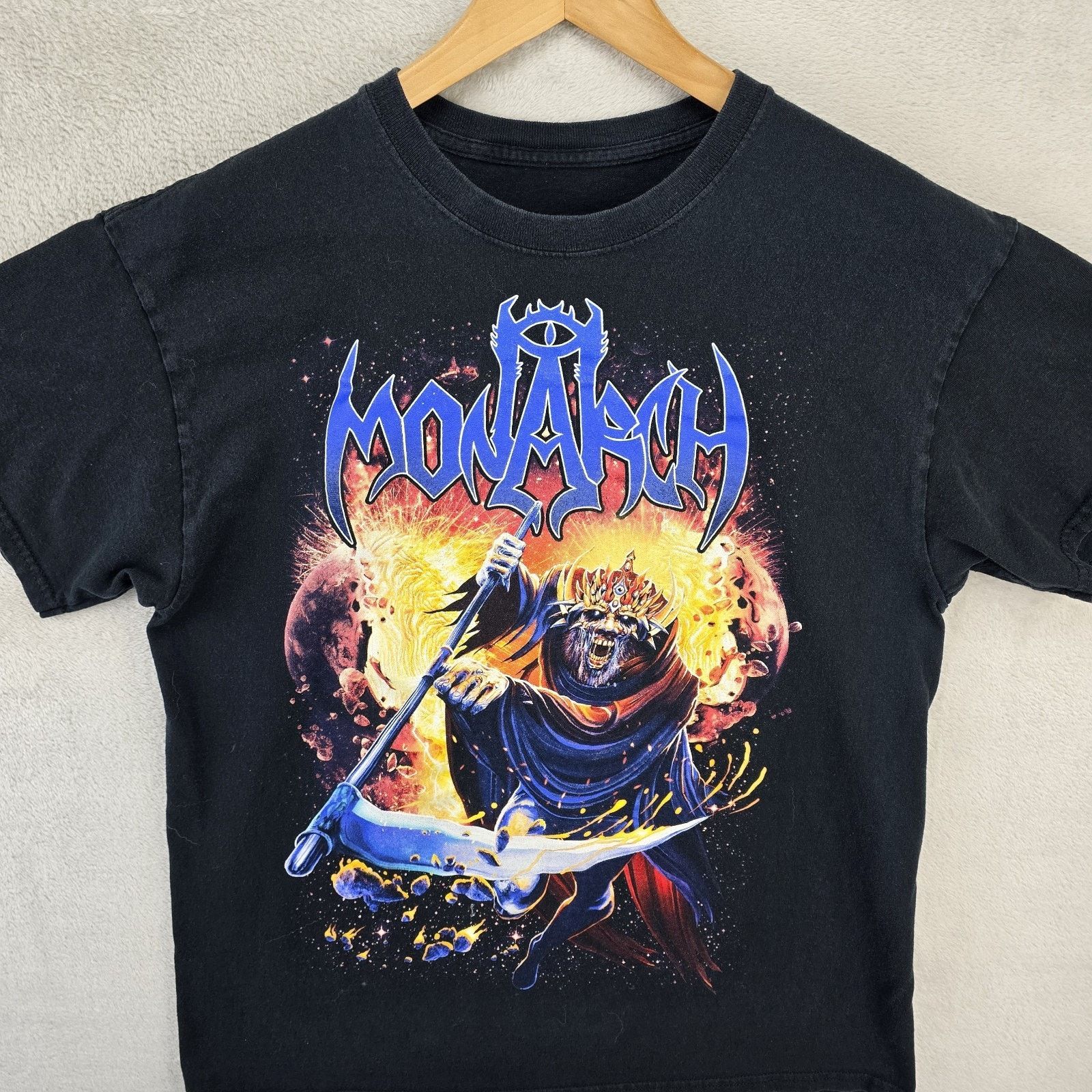 Gildan Monarch Band Shirt Mens Large Black Heavy Metal Sonic Reaper Size US L / EU 52-54 / 3 - 2 Thumbnail