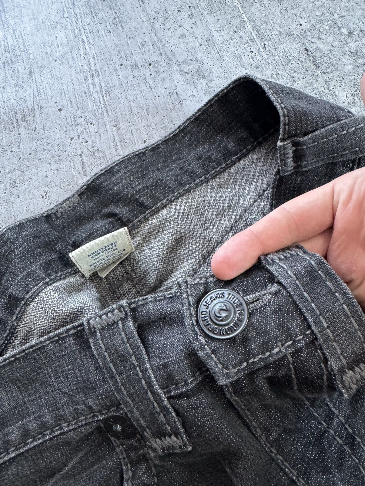 True Religion True Religion Vintage Y2K Denim Jeans Dark Gray Rare Size 32 Size US 32 / EU 48 - 7 Thumbnail