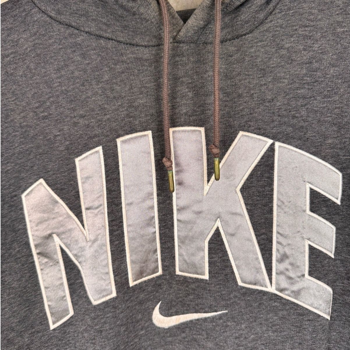 Nike Y2K Nike Logo Hoodie Sweatshirt Sz L Gray Spell Out Swoosh Size US L / EU 52-54 / 3 - 5 Thumbnail