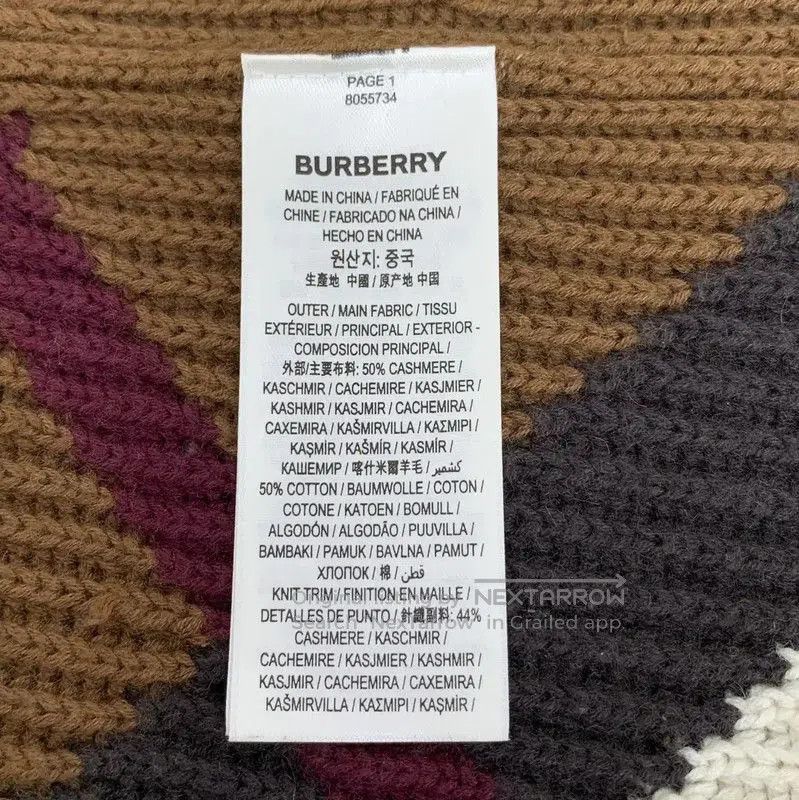 Burberry Burberry Brown Cashmere Knit Cardigan for Women. Size S / US 4 / IT 40 - 6 Thumbnail
