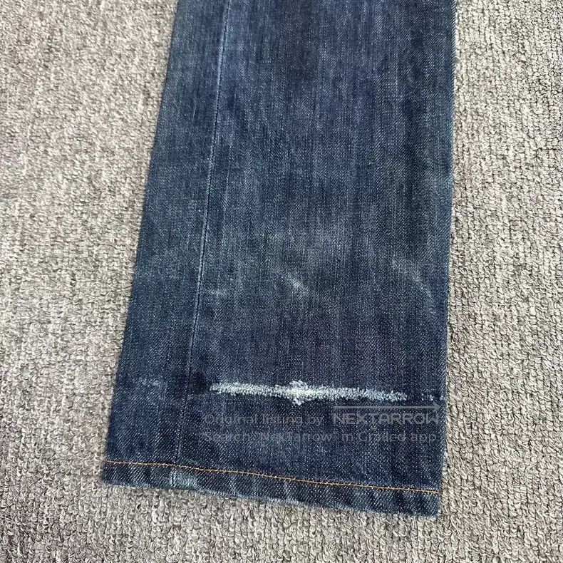 Dior Dior Vintage Washed Blue Destroyed Denim Pants Size US 29 - 2 Thumbnail