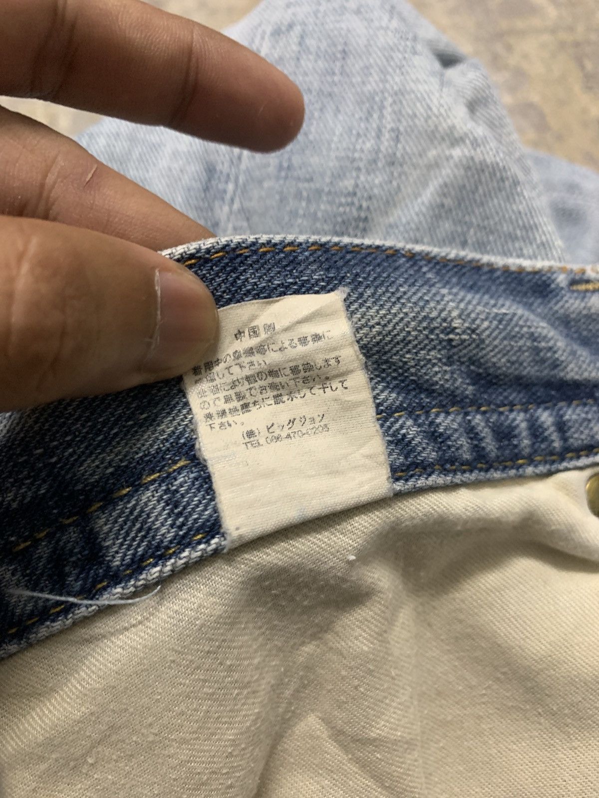 Japanese Brand Vintage 90’s Gl Heart Sand Washed Distress Jean Size US 33 - 12 Thumbnail