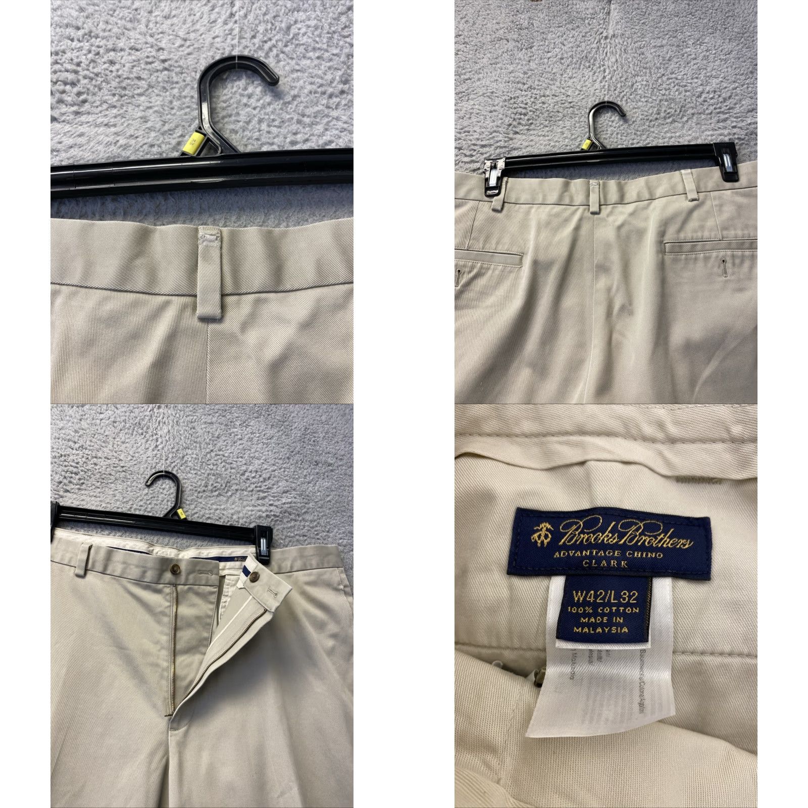 Brooks Brothers BROOKS BROTHERS Chino Pants 42x32 Beige Clark Fit Advantage Casual Business Mens Size US 42 / EU 58 - 8 Thumbnail