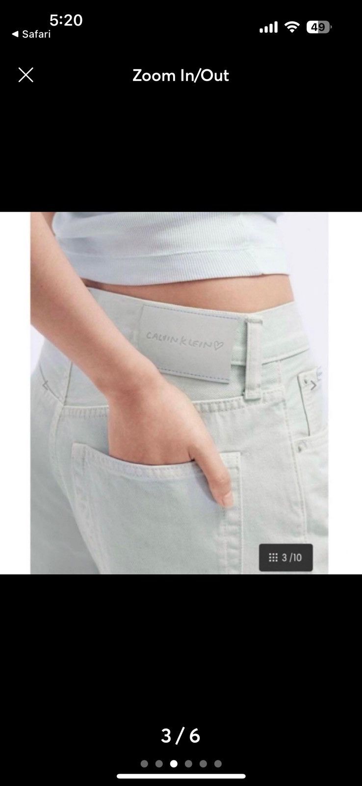 Calvin Klein Jennie x Calvin Klein Overdyed '90s Fit Jean Size 27" / US 4 / IT 40 - 3 Thumbnail